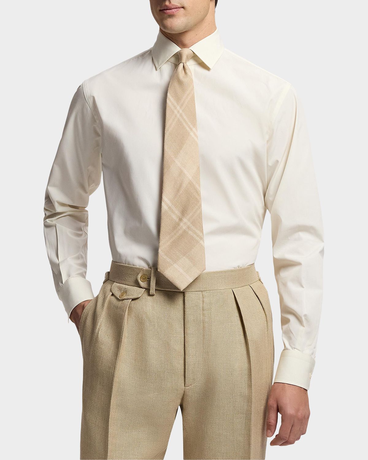 Ralph Lauren Purple Label Men 's Silk and Linen Sport Shirt | Thumbnail 4