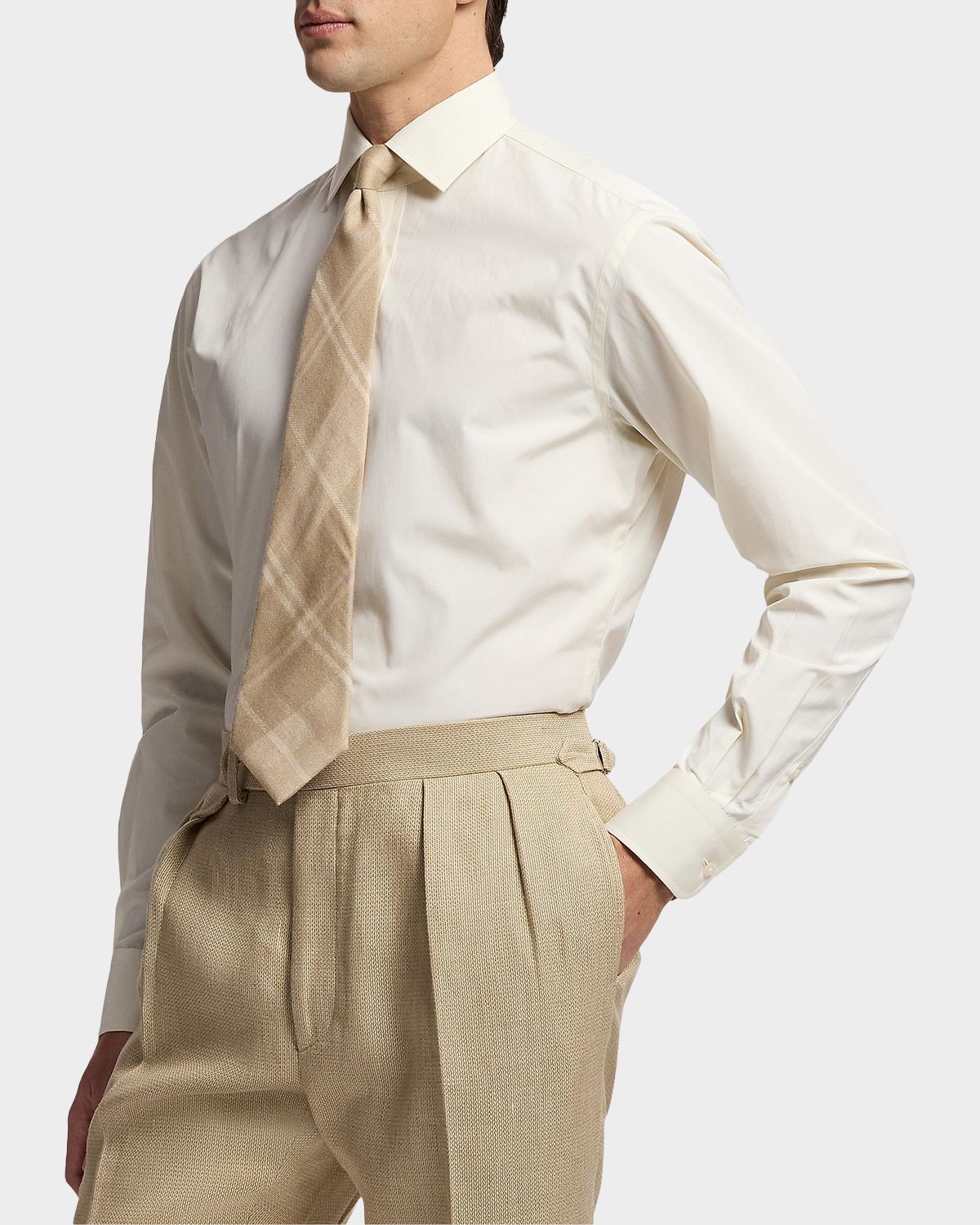 Ralph Lauren Purple Label Men 's Silk and Linen Sport Shirt | Thumbnail 6