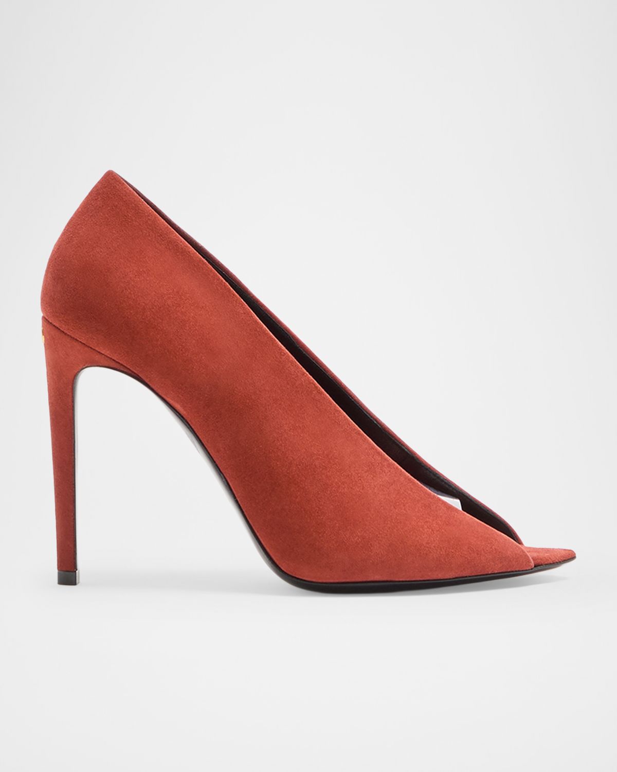 Valentino Garavani 105mm Open Toe Revele Suede Pumps | Thumbnail 7 Valentino Garavani 105mm Open Toe Revele Suede Pumps | Thumbnail 7
