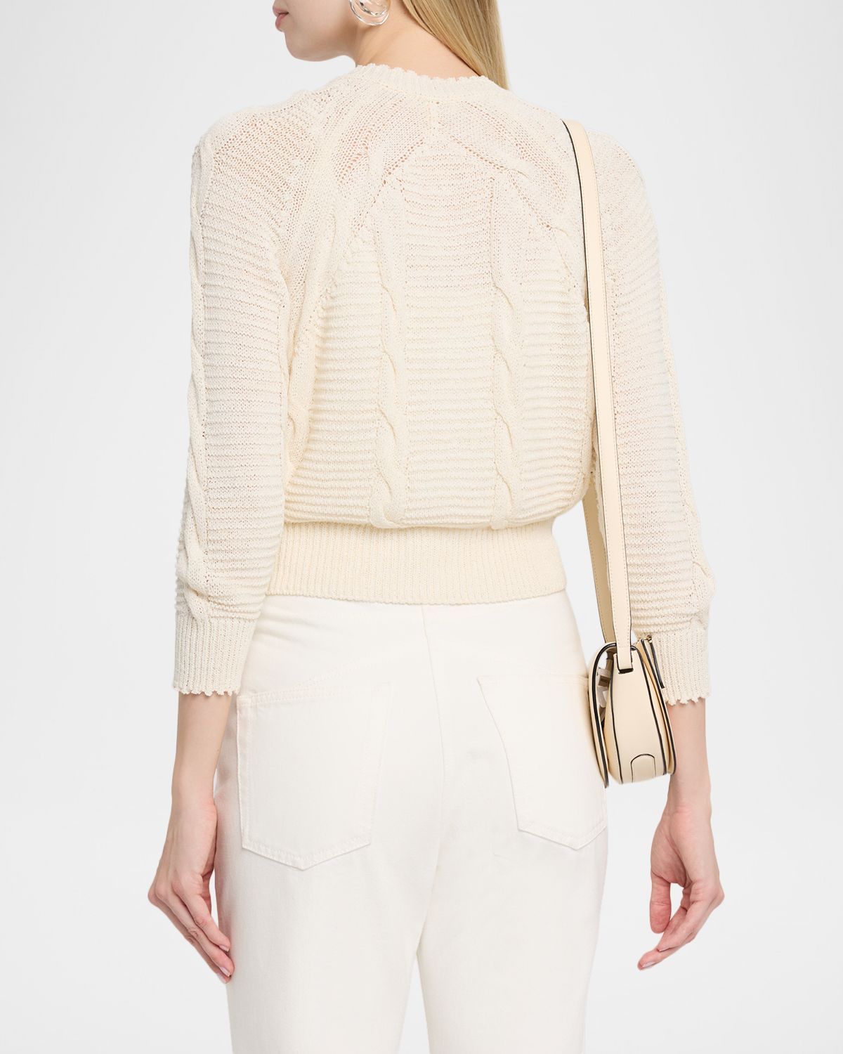 L 'Agence Darcy Cable-Knit Cardigan | Thumbnail 3 L 'Agence Darcy Cable-Knit Cardigan | Thumbnail 3