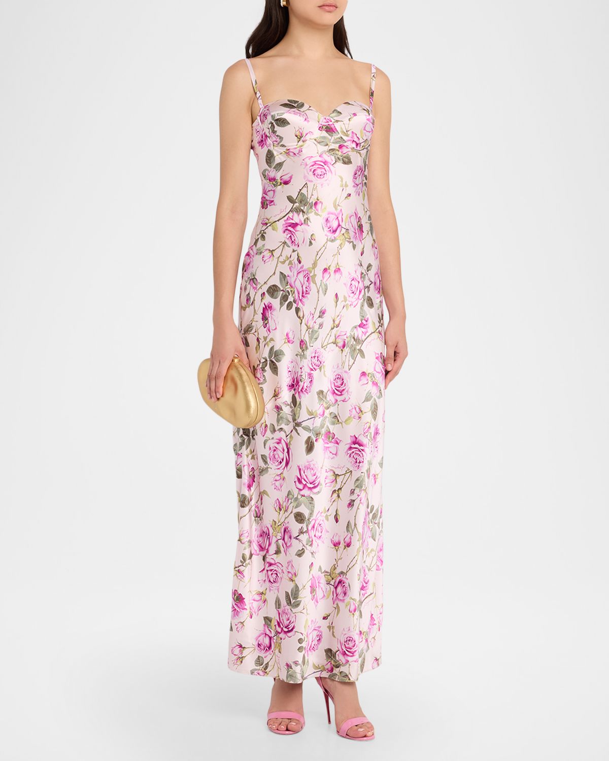 L 'Agence Sayla Bias-Cut Silk Gown | Thumbnail 4 L 'Agence Sayla Bias-Cut Silk Gown | Thumbnail 4
