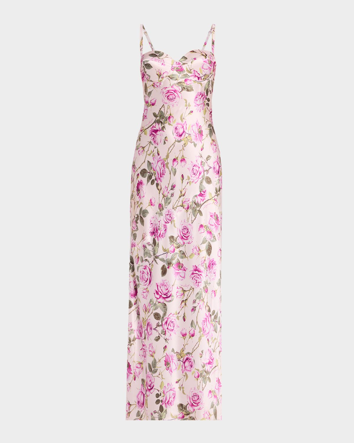 L 'Agence Sayla Bias-Cut Silk Gown