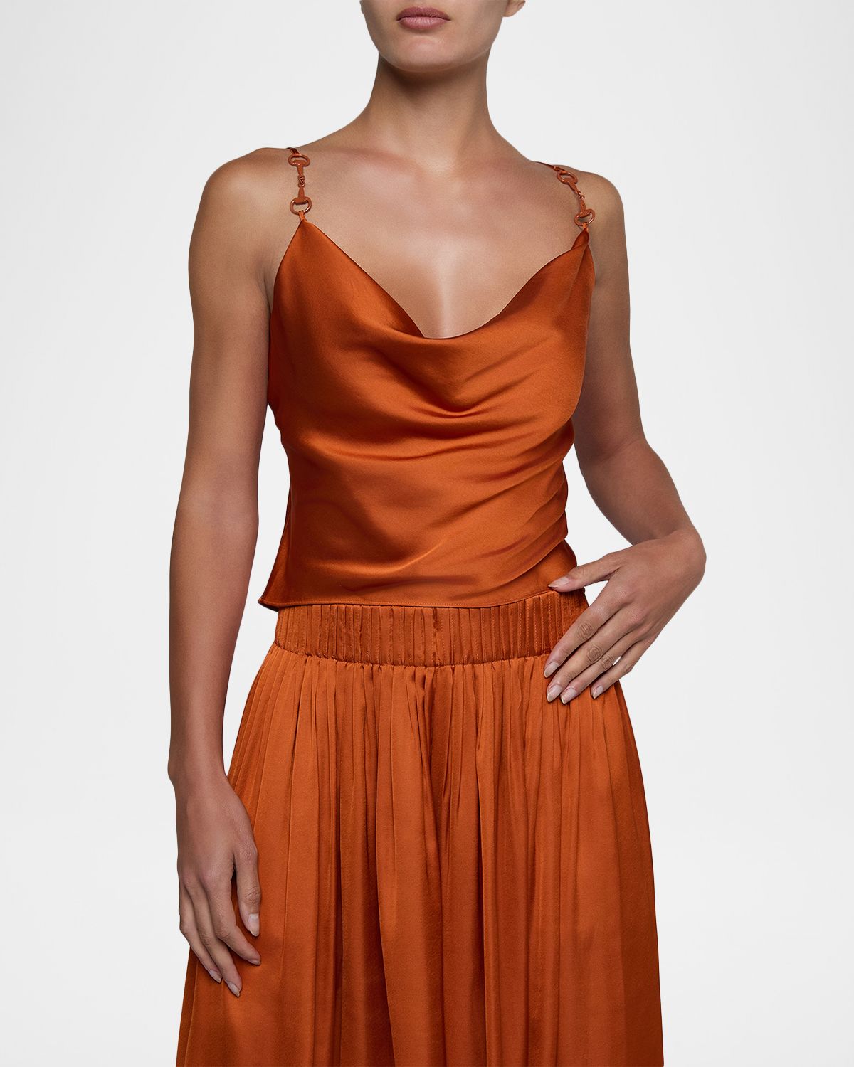 L 'Agence Calista Horsebit-Strap Satin Camisole | Thumbnail 4 L 'Agence Calista Horsebit-Strap Satin Camisole | Thumbnail 4