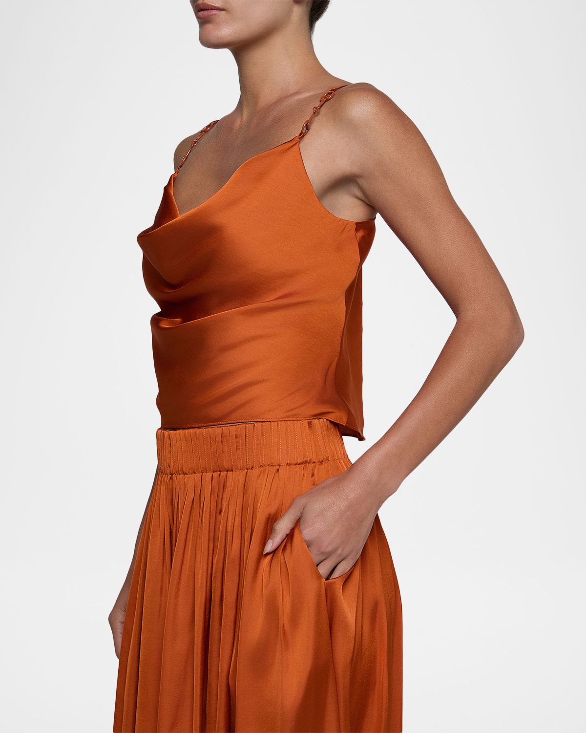 L 'Agence Calista Horsebit-Strap Satin Camisole | Thumbnail 5 L 'Agence Calista Horsebit-Strap Satin Camisole | Thumbnail 5
