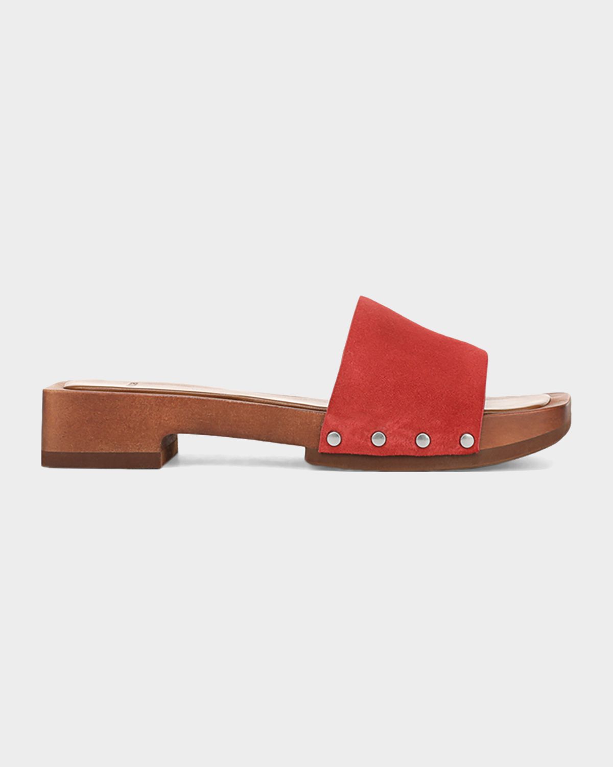 Vince Barbara Suede Slide Sandals