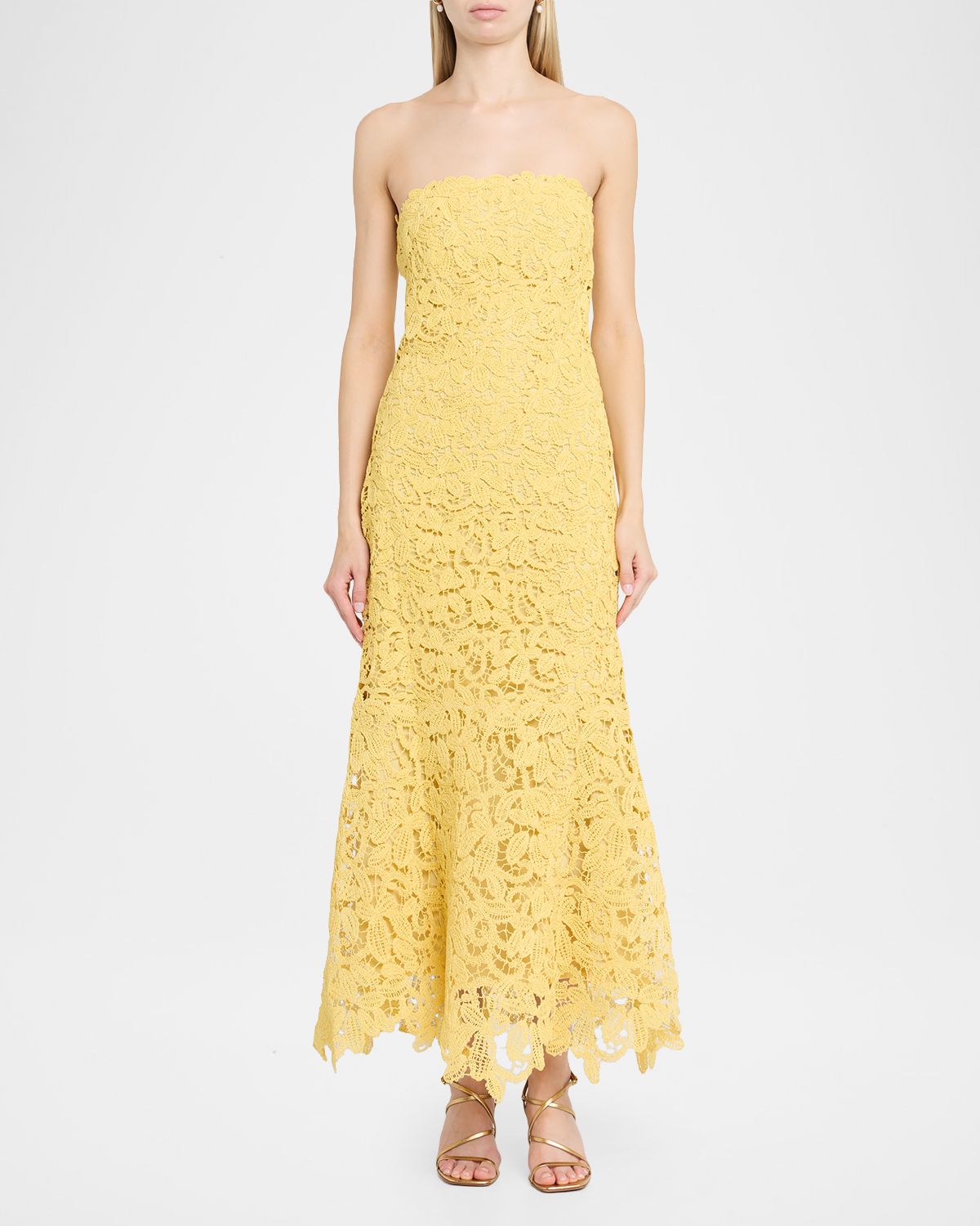 SIMKHAI Sera Floral Lace Bustier Maxi Dress | Thumbnail 2