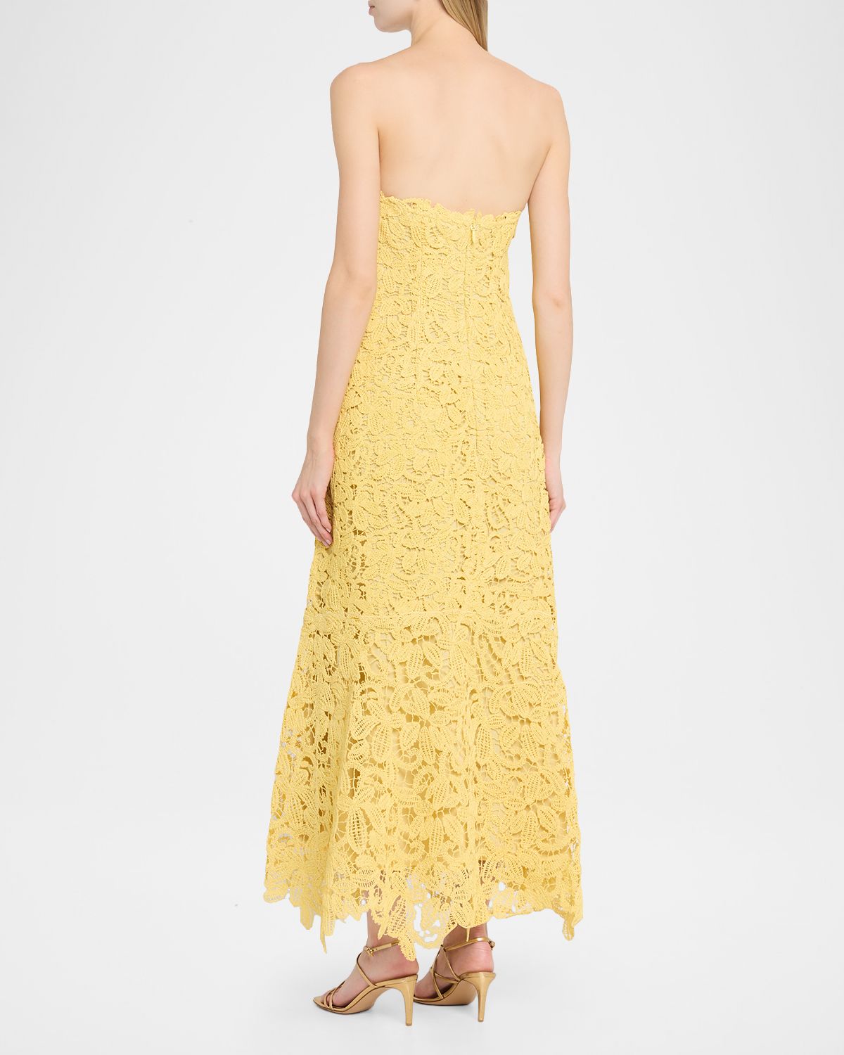 SIMKHAI Sera Floral Lace Bustier Maxi Dress | Thumbnail 3