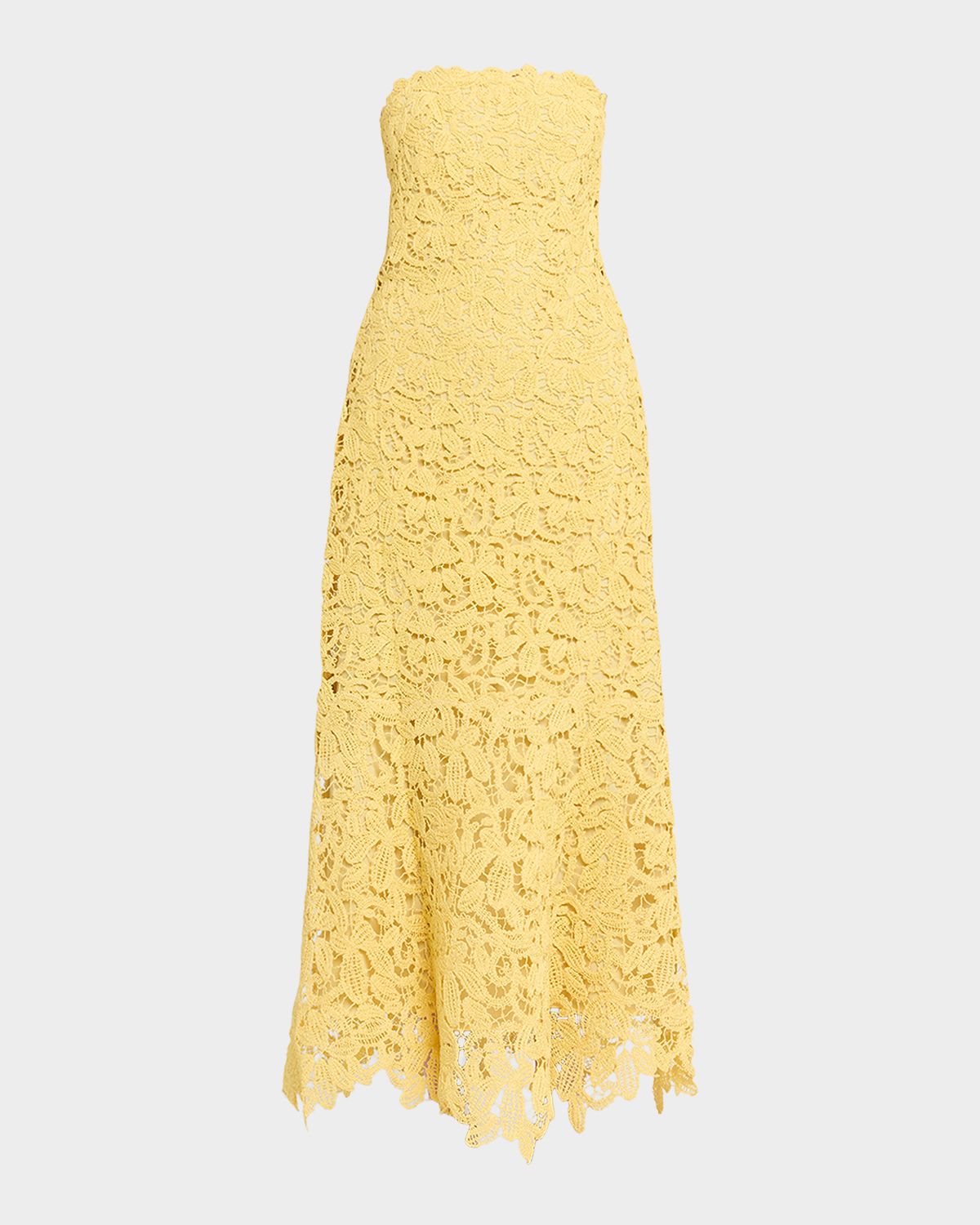 SIMKHAI Sera Floral Lace Bustier Maxi Dress - Women's Clothing