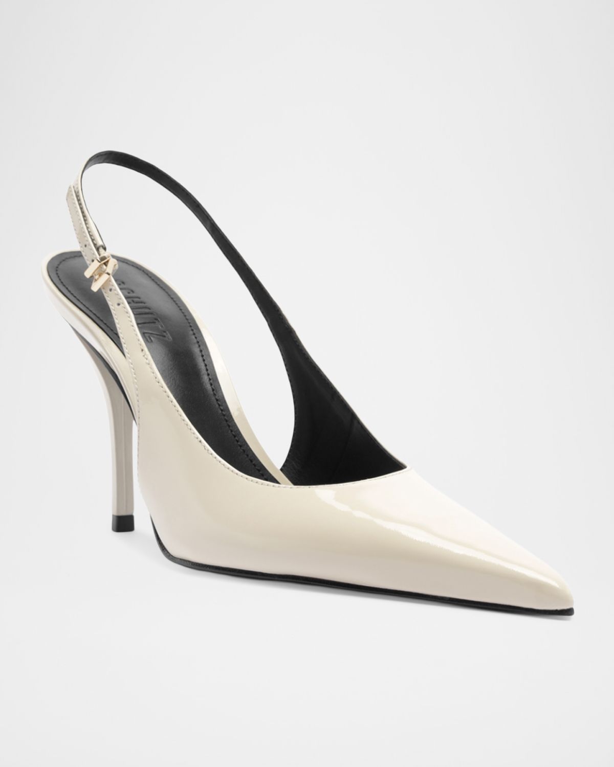 Schutz 100mm Liora Patent Leather Slingback Pumps | Thumbnail 5