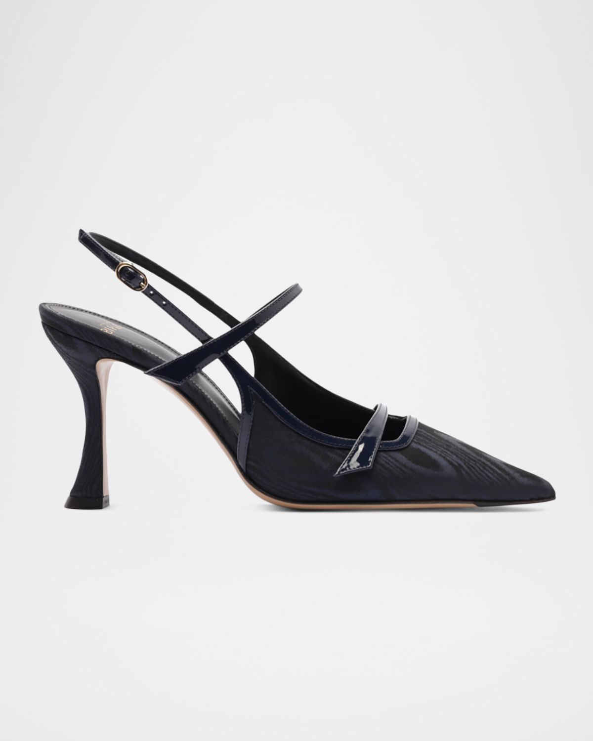 Alexandre Birman 85mm Tita Moire Slingback Pumps