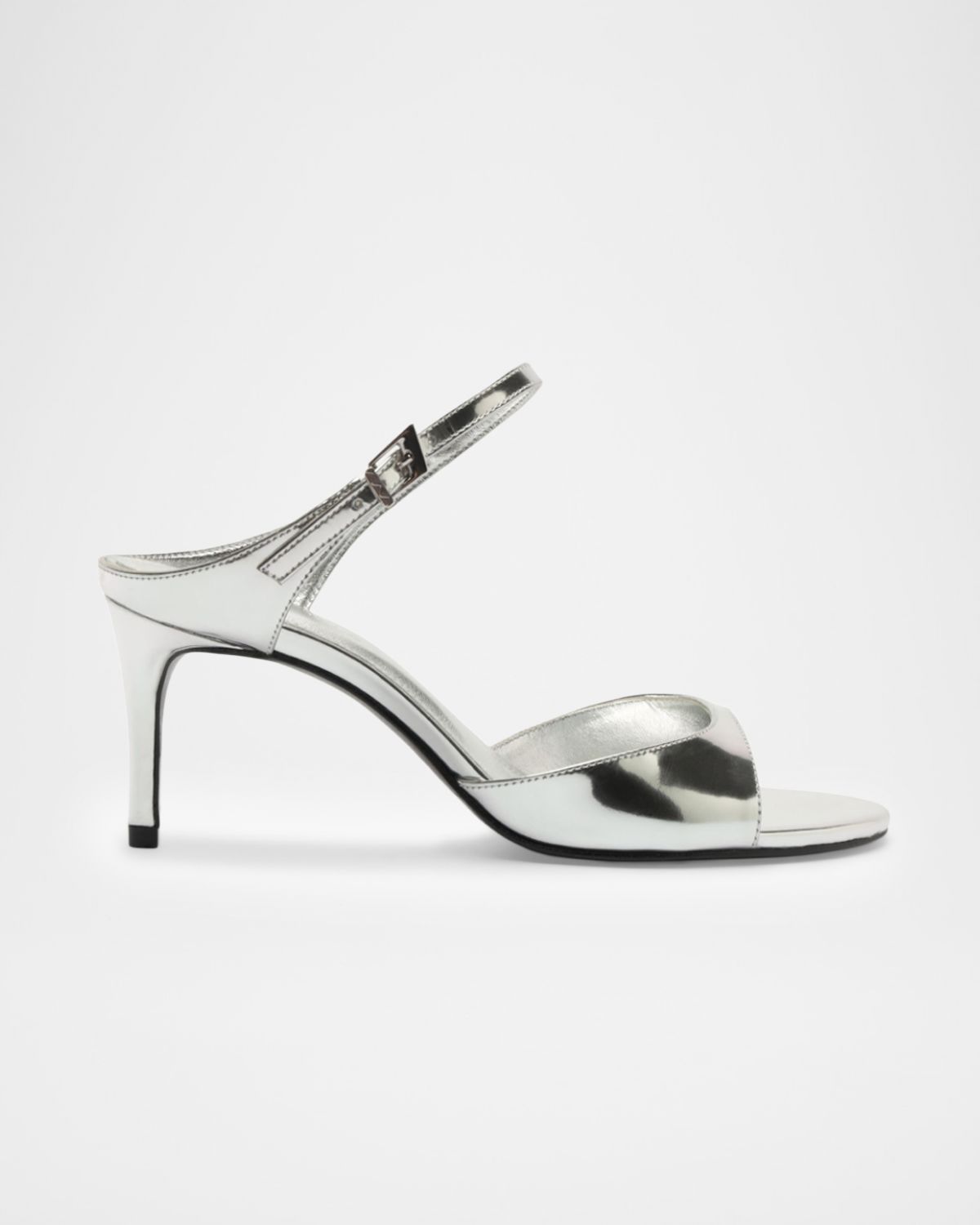Schutz 75mm Lyra Metallic Leather Sandals