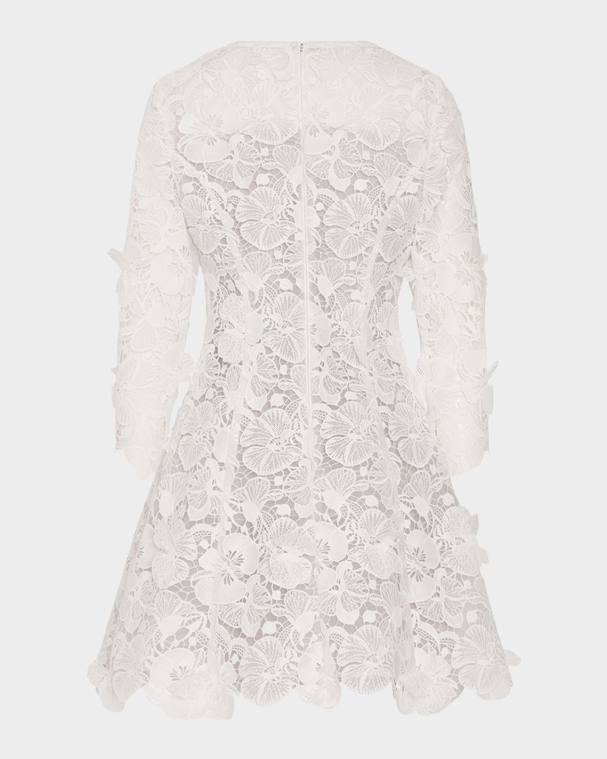 Milly Emmie Lace Fit-&-Flare Mini Dress | Thumbnail 3 Milly Emmie Lace Fit-&-Flare Mini Dress | Thumbnail 3