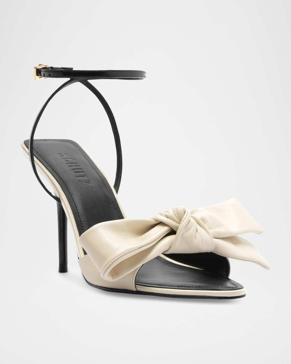 Schutz 100mm Elodie Leather Bow Sandals | Thumbnail 2 Schutz 100mm Elodie Leather Bow Sandals | Thumbnail 2