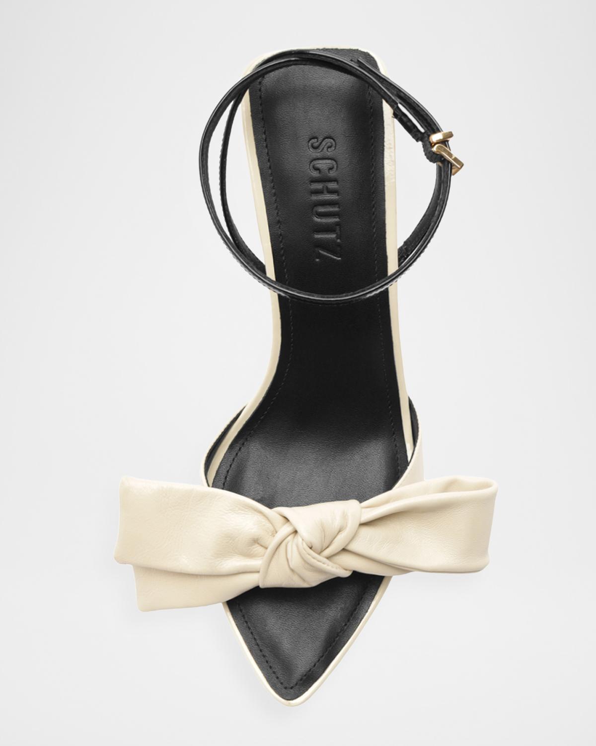 Schutz 100mm Elodie Leather Bow Sandals | Thumbnail 4 Schutz 100mm Elodie Leather Bow Sandals | Thumbnail 4