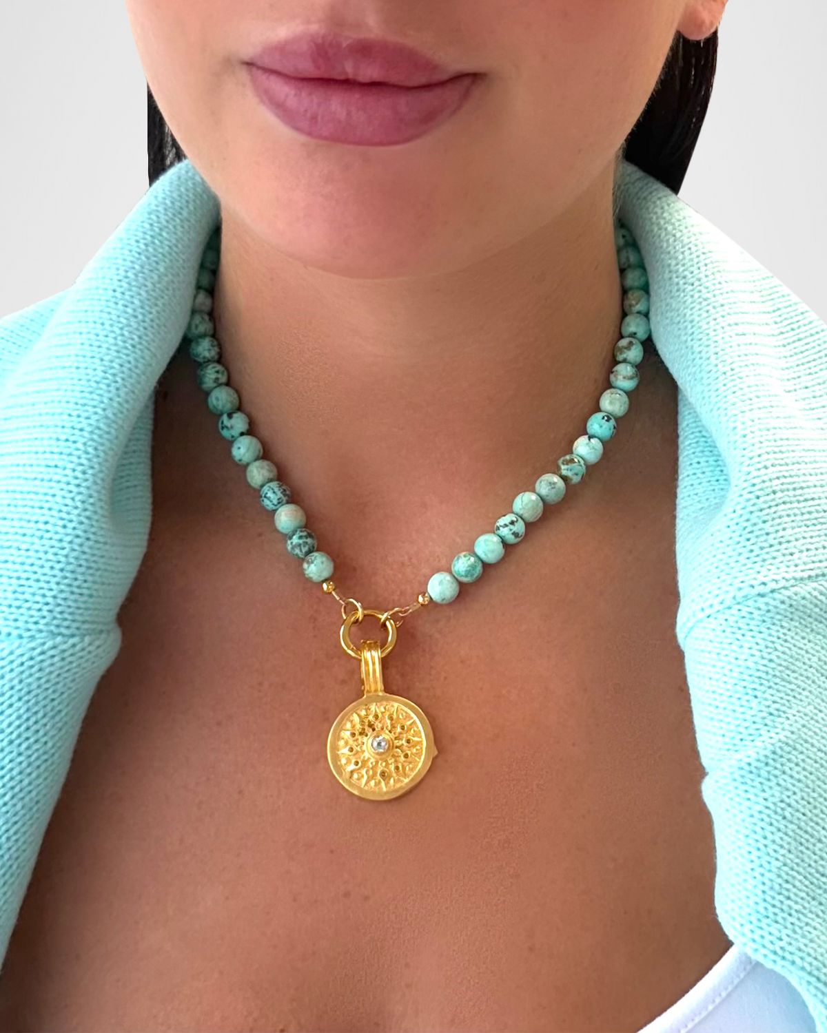 Dina Mackney Sundial Turquoise Necklace | Image 1 Dina Mackney Sundial Turquoise Necklace | Image 1
