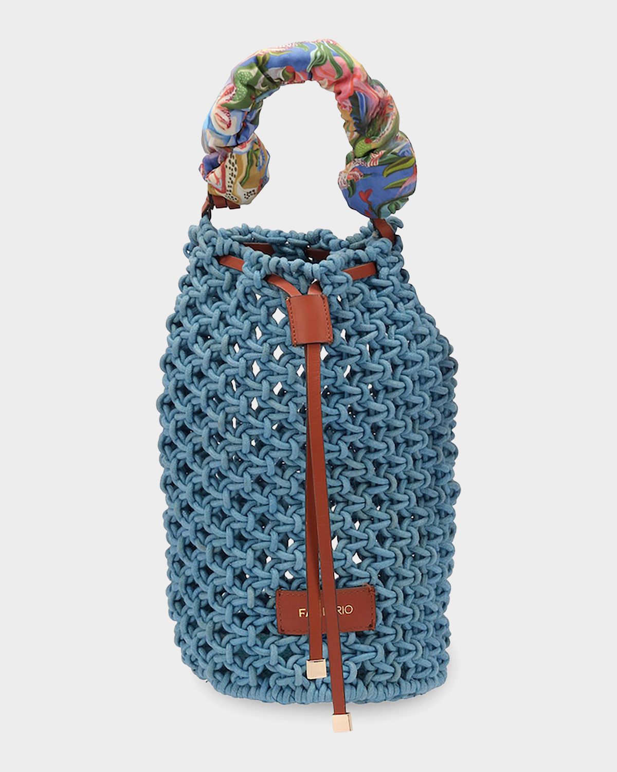 Farm Rio Cotton Macrame Shoulder Bag