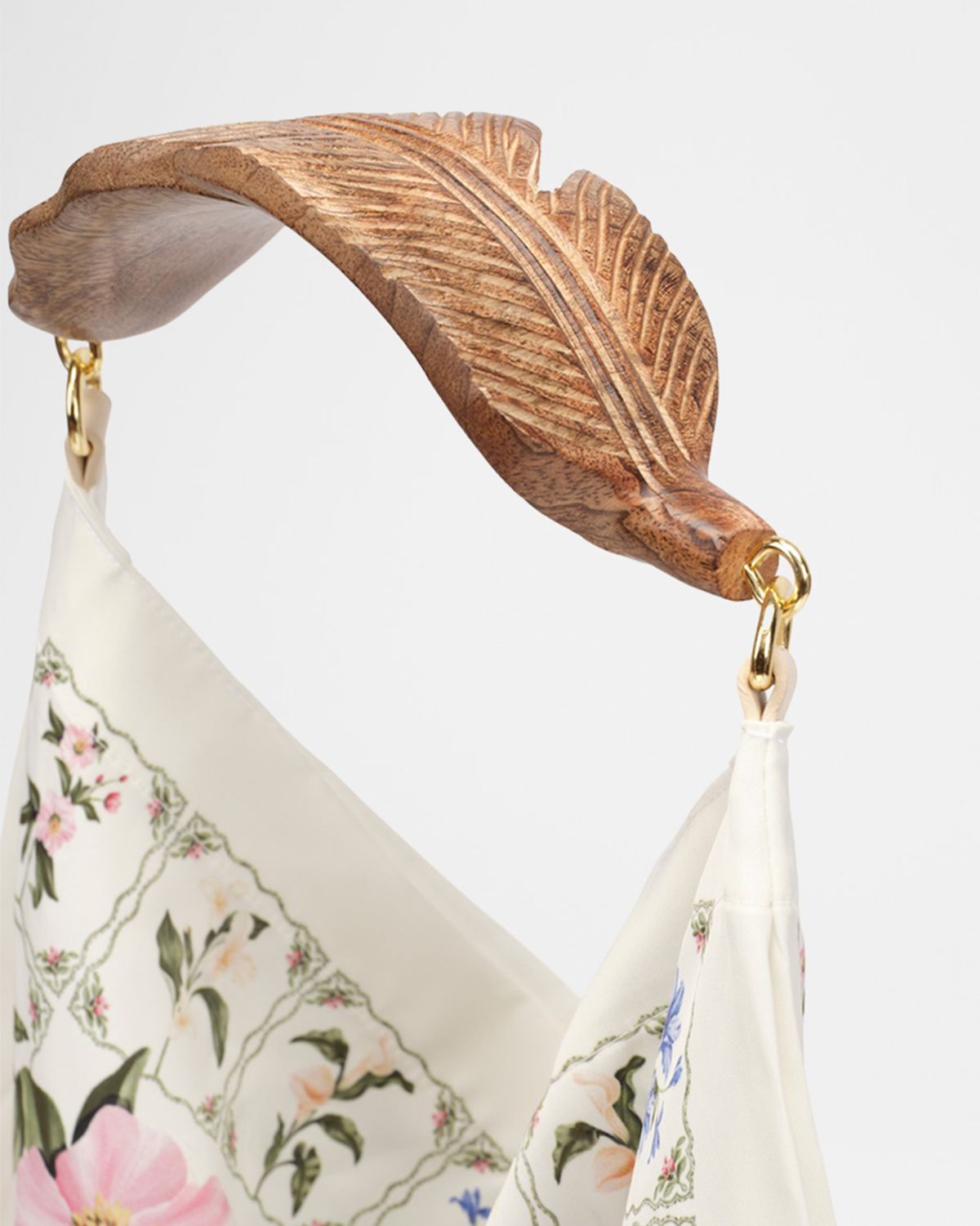 Farm Rio Floral-Print Satin Scarf Top-Handle Bag | Thumbnail 4