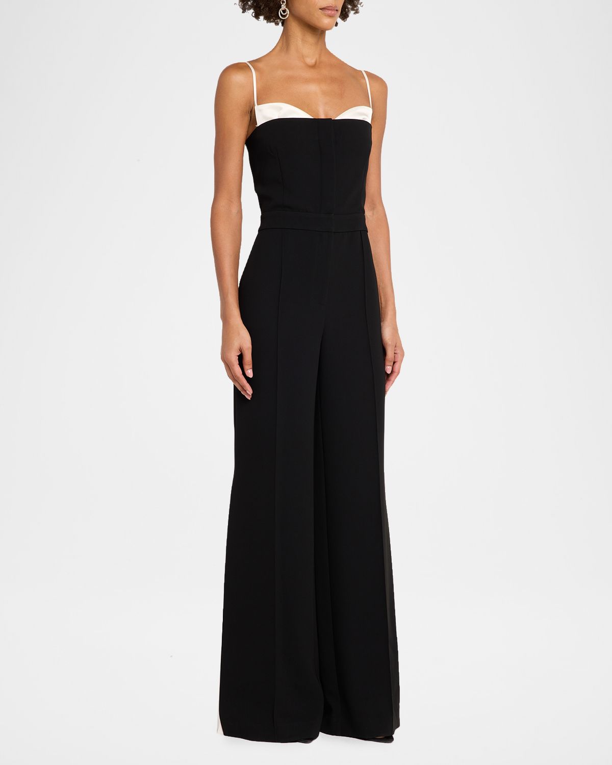 SIMKHAI Hazel Pleated-Inset Bustier Jumpsuit | Thumbnail 4 SIMKHAI Hazel Pleated-Inset Bustier Jumpsuit | Thumbnail 4
