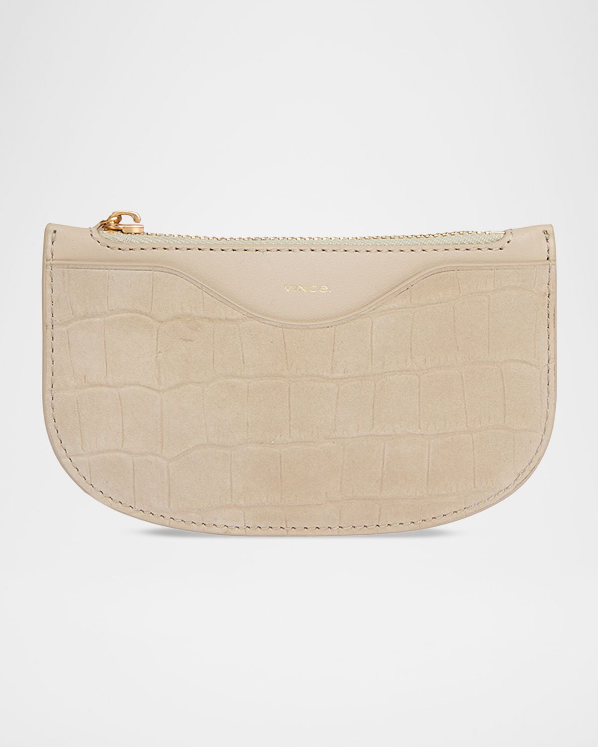 Vince Demma Croc-Embossed Leather Card Case