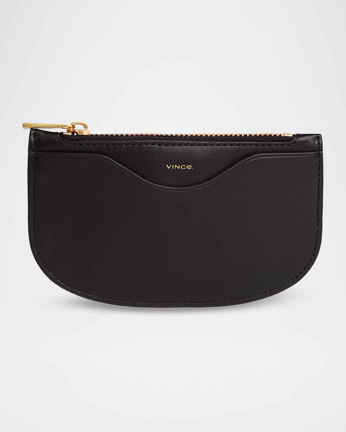 Vince Demma Half Moon Leather Card Case