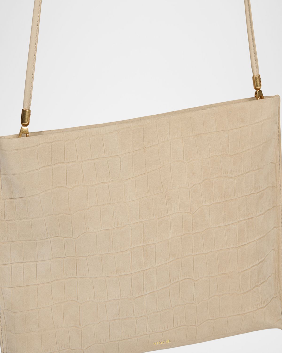 Vince Athene Croc-Embossed Leather Pouch | Thumbnail 4 Vince Athene Croc-Embossed Leather Pouch | Thumbnail 4