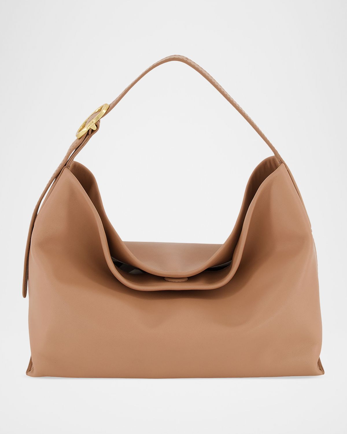 Vince Vivian Small Leather Hobo Bag