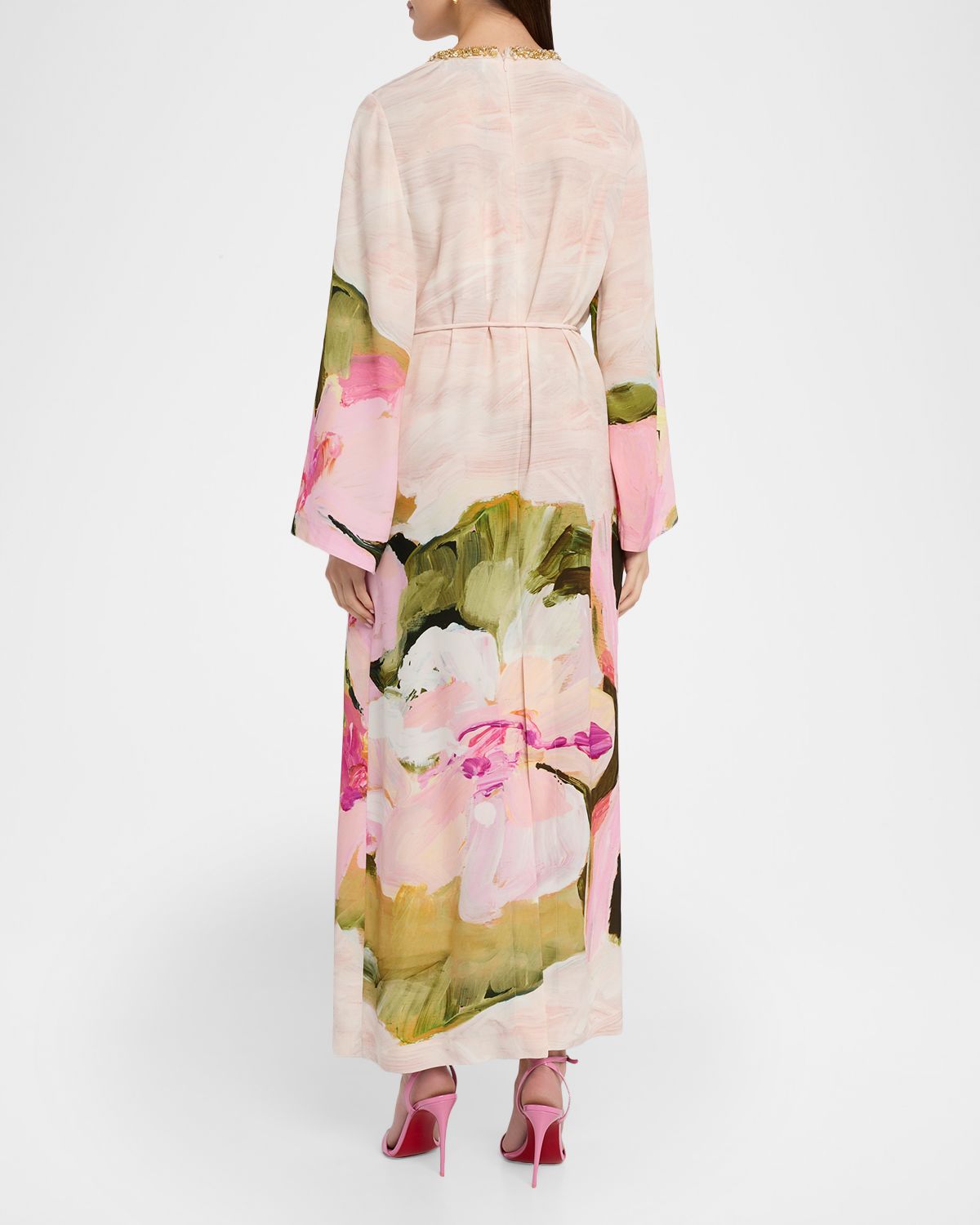 Acler Regan Embellished Floral Tie-Waist Maxi Dress | Thumbnail 3