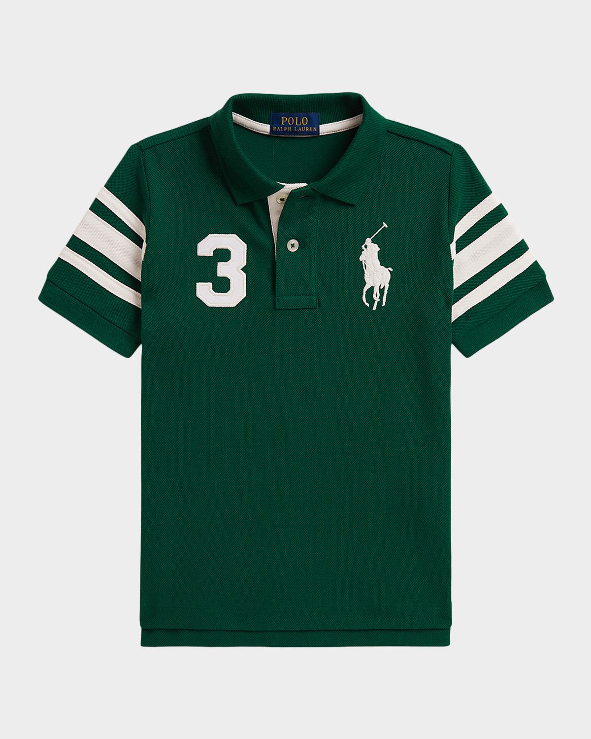 Ralph Lauren Boy 's Big Pony Cotton Mesh Polo Shirt, Size 2-
