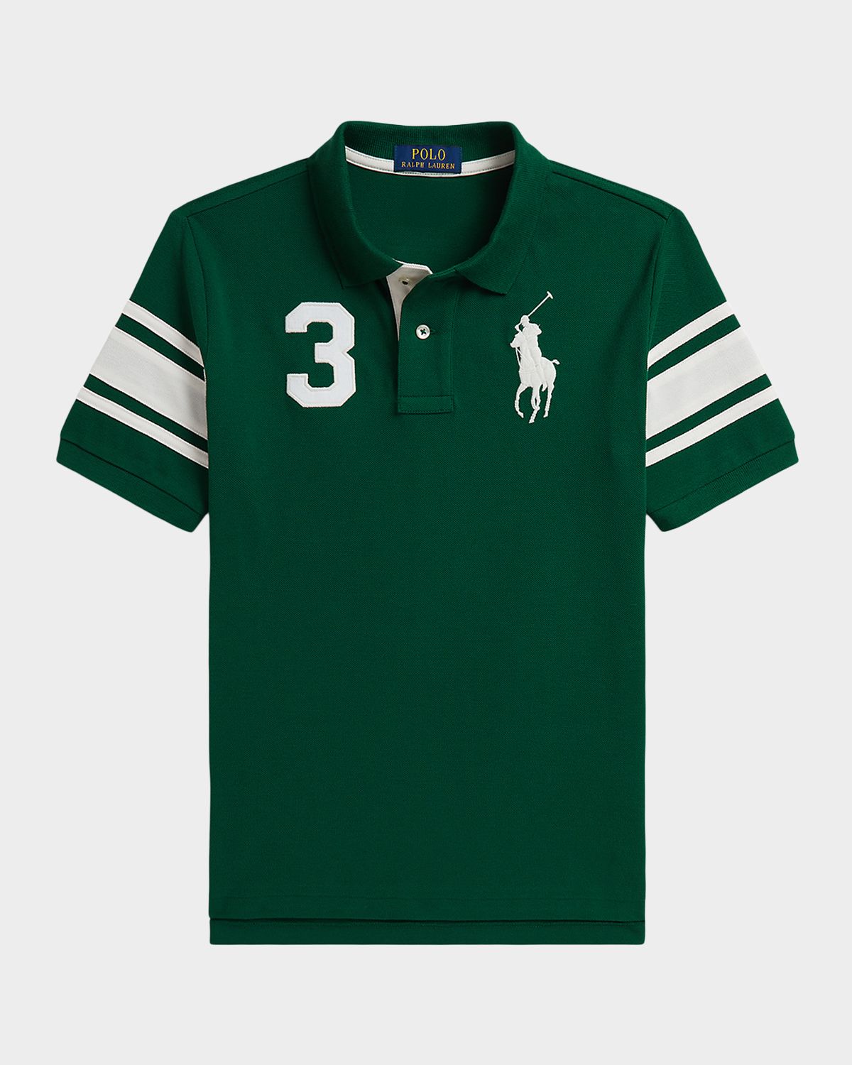 Ralph Lauren Boy 's Big Pony Cotton Mesh Polo Shirt, Size S-X