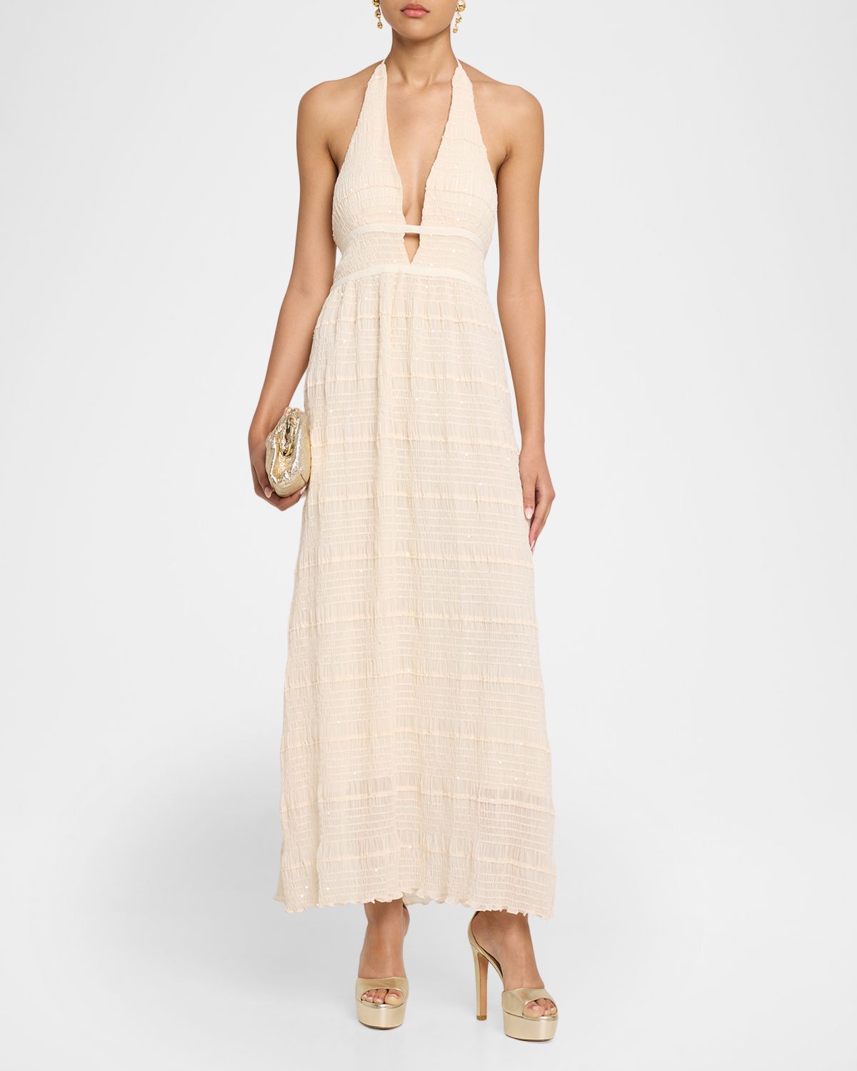 Ramy Brook Hazel Embellished Smocked Maxi Dress | Thumbnail 2