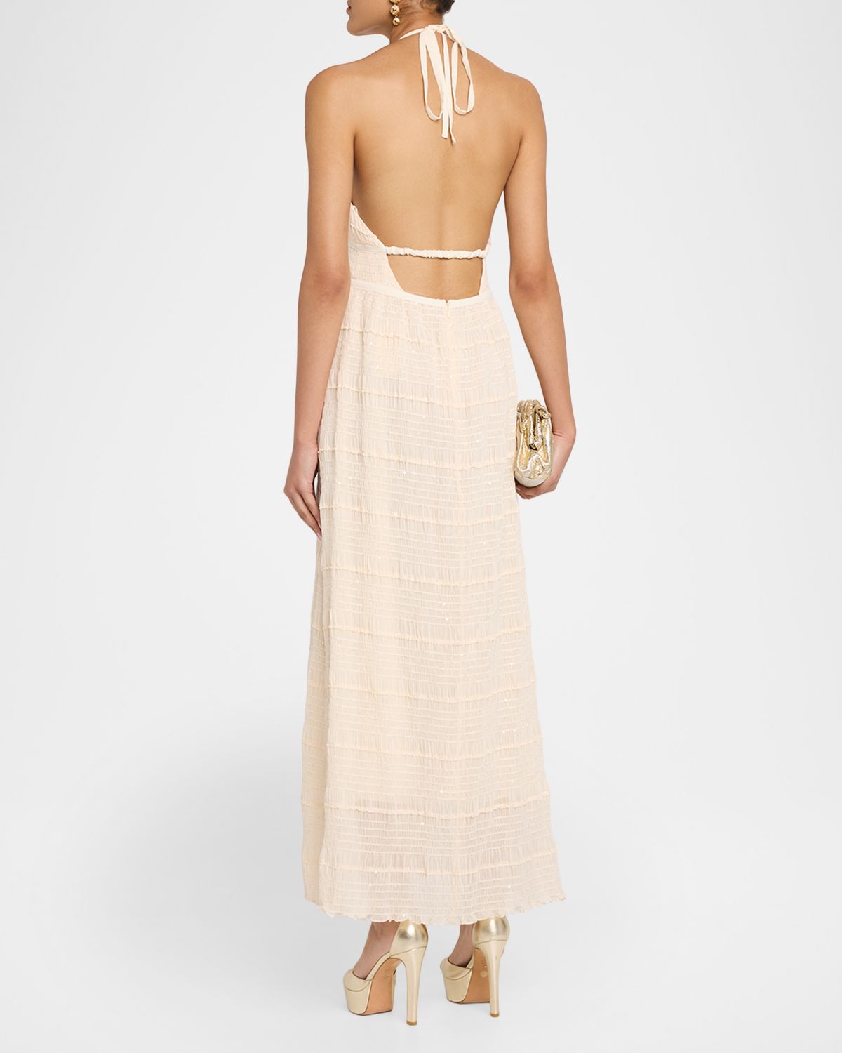 Ramy Brook Hazel Embellished Smocked Maxi Dress | Thumbnail 3