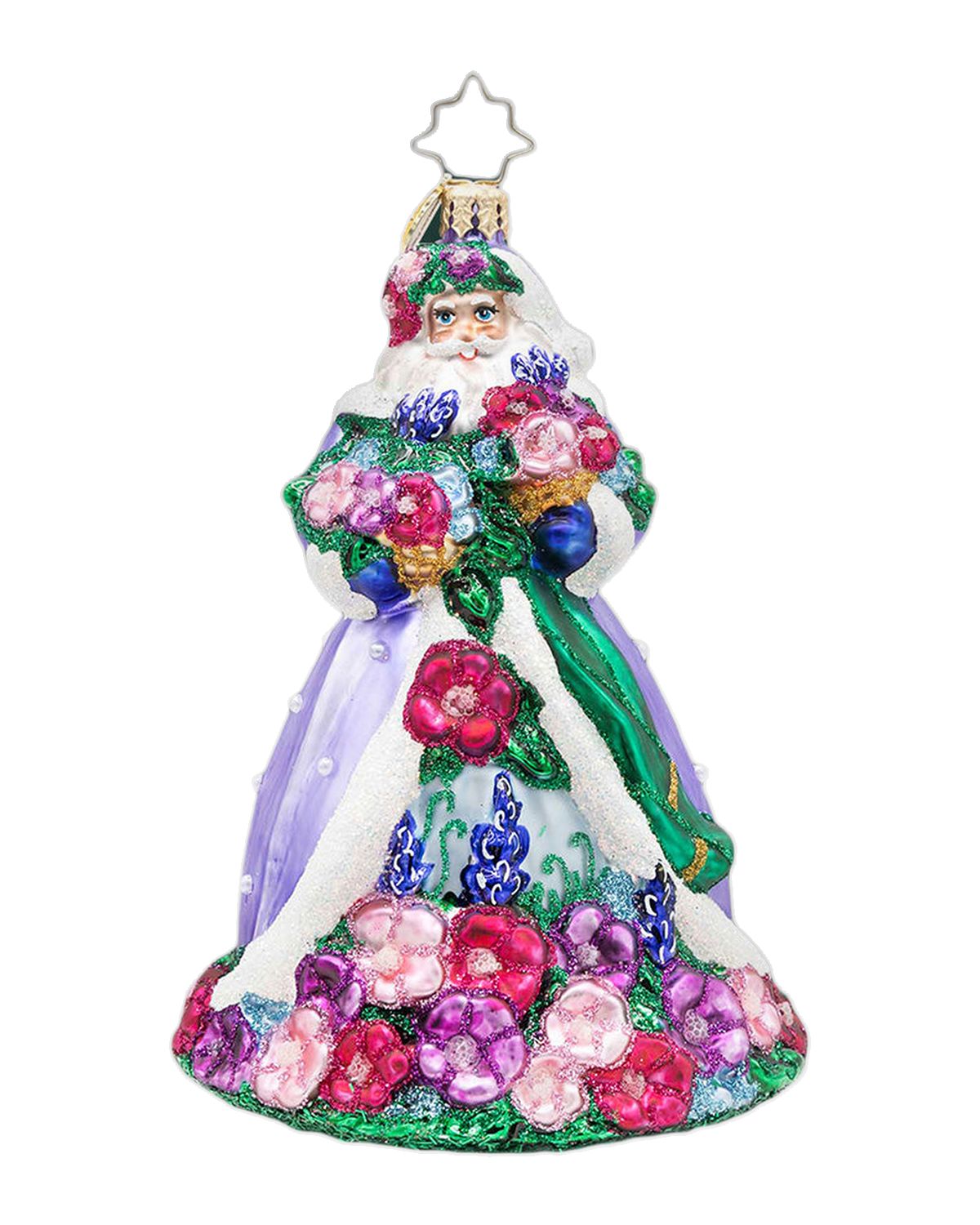 Christopher Radko Santa in Full Bloom Christmas Ornament | Thumbnail 3