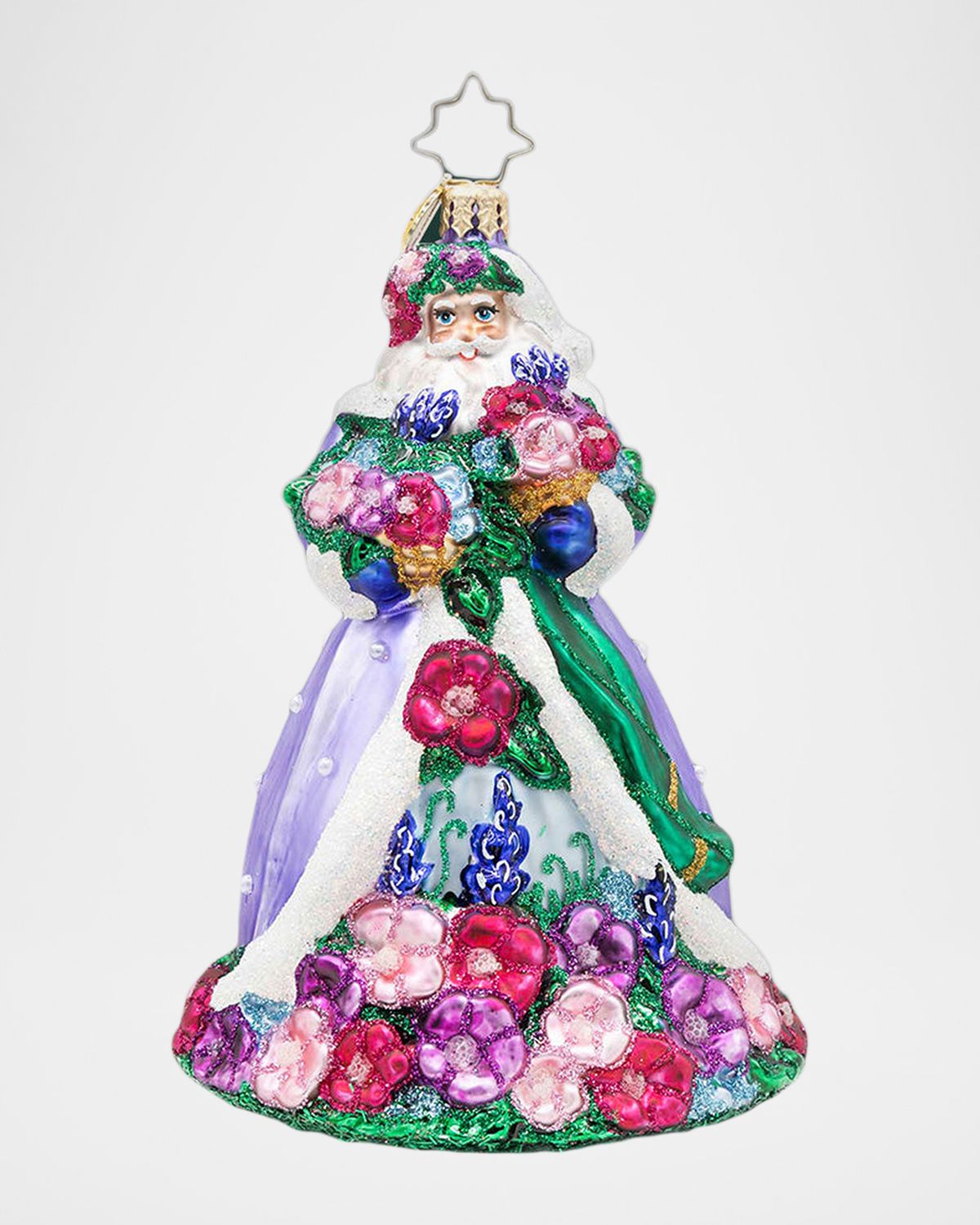 Christopher Radko Santa in Full Bloom Christmas Ornament