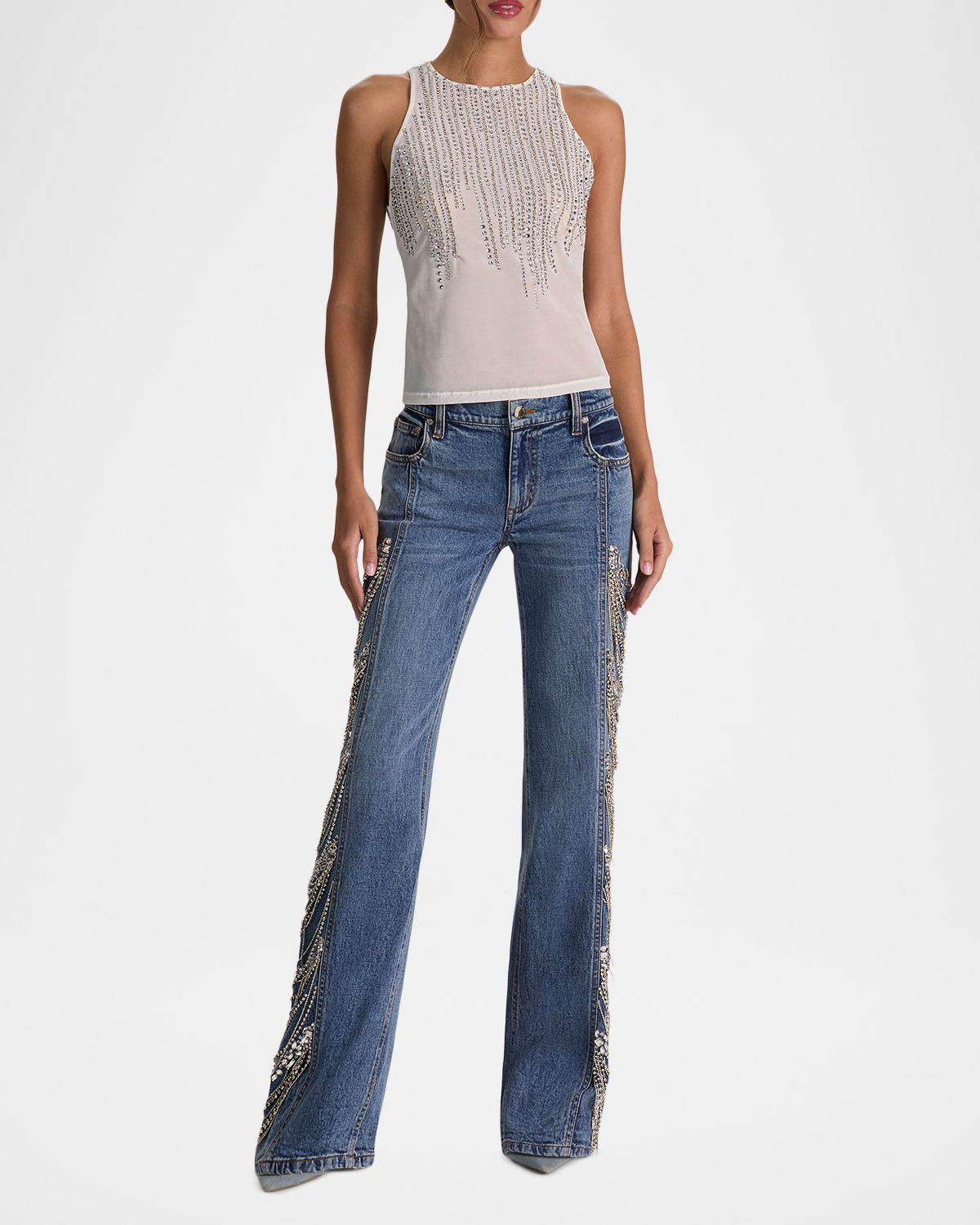 ALICE + OLIVIA Pania Embellished Sleeveless Top | Thumbnail 2 ALICE + OLIVIA Pania Embellished Sleeveless Top | Thumbnail 2