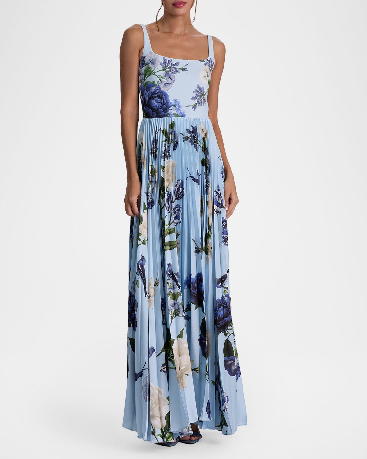 ALICE + OLIVIA Carolyn Pleated Maxi Dress | Thumbnail 6 ALICE + OLIVIA Carolyn Pleated Maxi Dress | Thumbnail 6