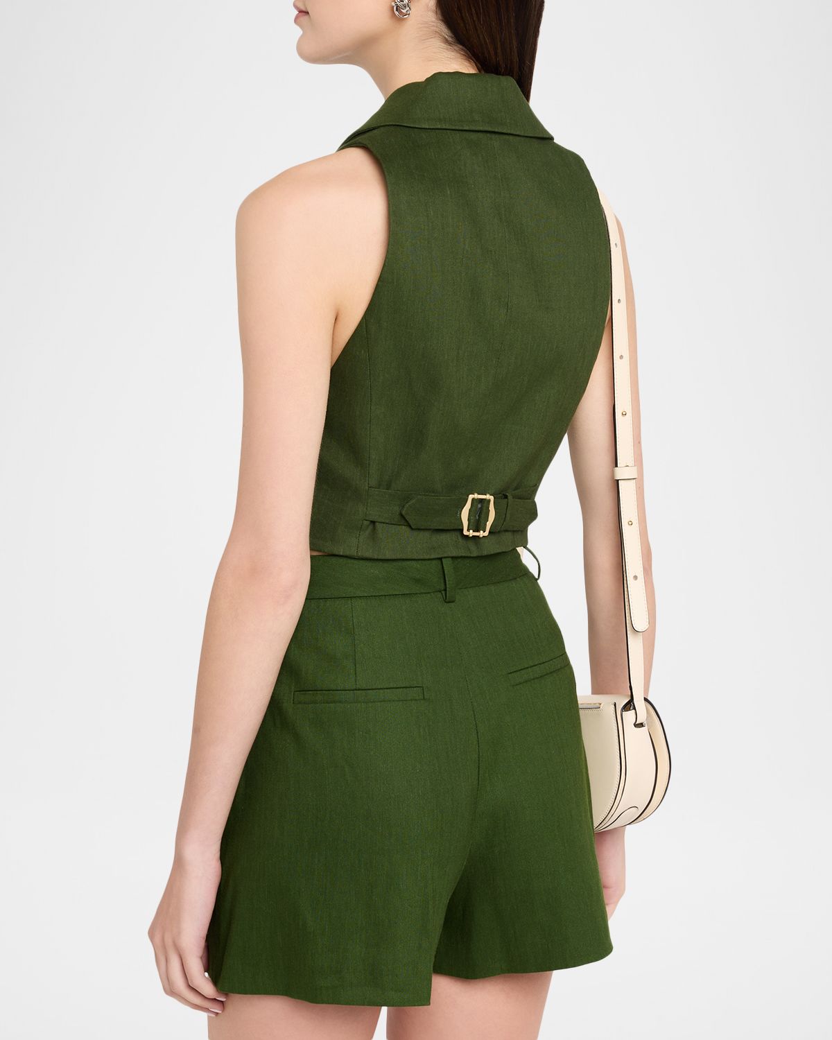 ALICE + OLIVIA Donna Linen-Blend Vest | Thumbnail 3 ALICE + OLIVIA Donna Linen-Blend Vest | Thumbnail 3
