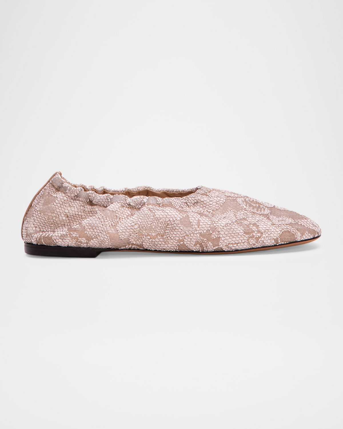 Odissi Aicha Floral Lace Ballerina Flats | Thumbnail 5