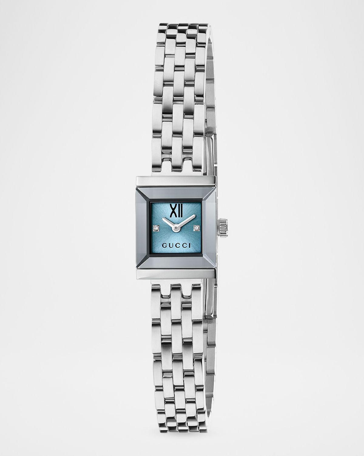 Gucci G-Frame 14x18mm Watch, Light Blue