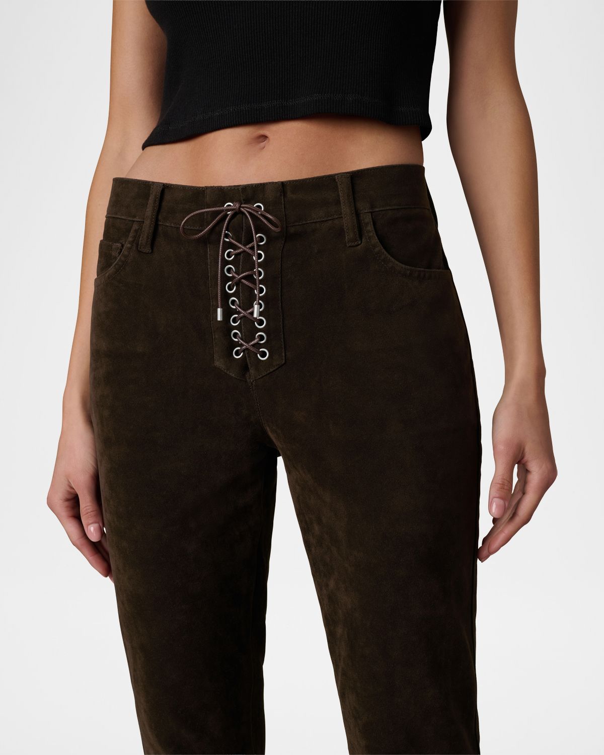 Joe 's Jeans x WeWoreWhat The Vegan Suede Bootcut Jeans | Thumbnail 5 Joe 's Jeans x WeWoreWhat The Vegan Suede Bootcut Jeans | Thumbnail 5