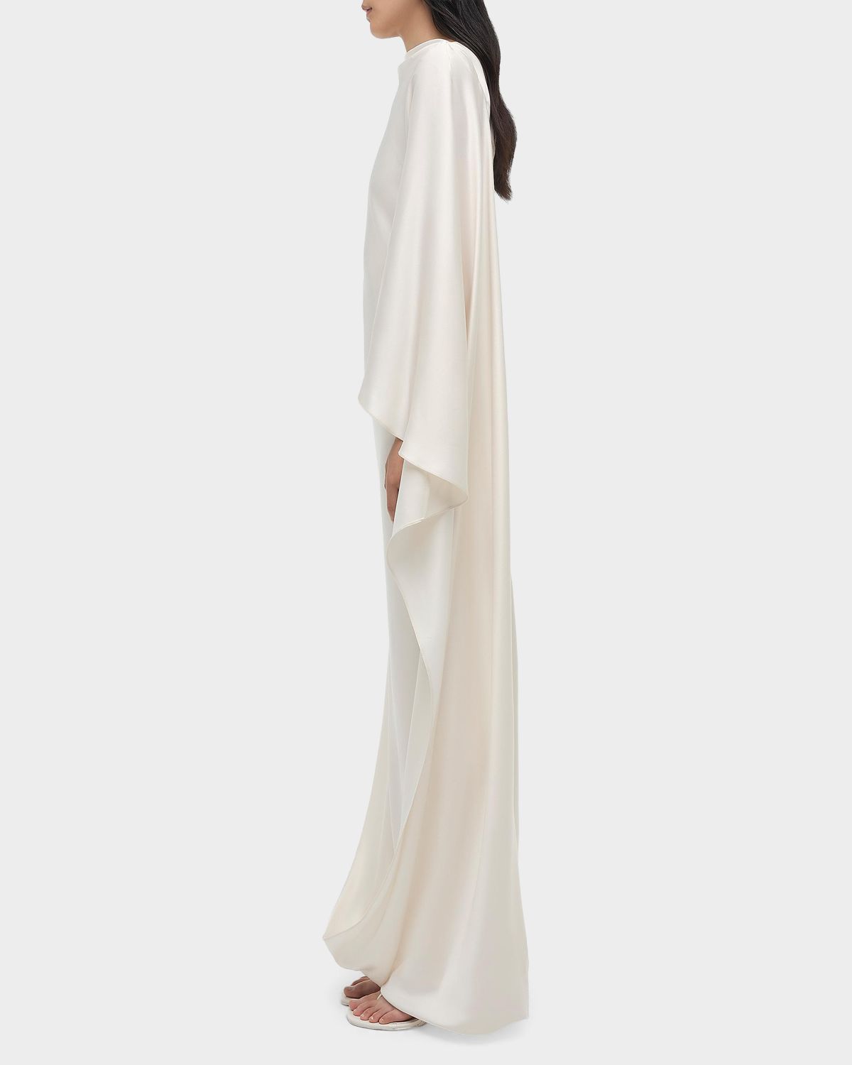 SIMKHAI Ora Satin Column Gown | Thumbnail 4 SIMKHAI Ora Satin Column Gown | Thumbnail 4