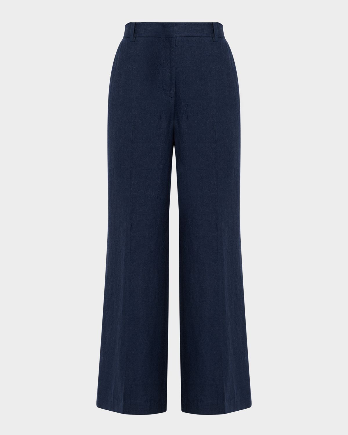 Elie Tahari The Ellie Straight-Leg Linen Pants