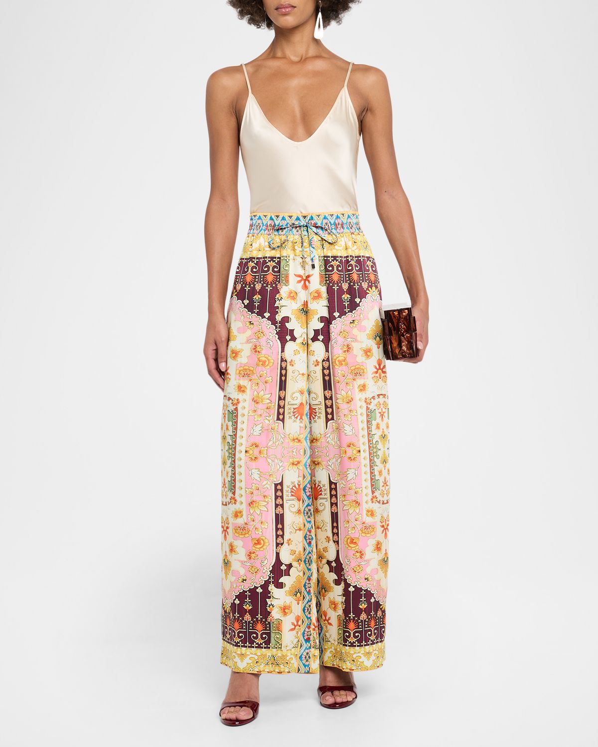 Elie Tahari The Lior Baroque Floral Wide-Leg Pants | Thumbnail 2 Elie Tahari The Lior Baroque Floral Wide-Leg Pants | Thumbnail 2