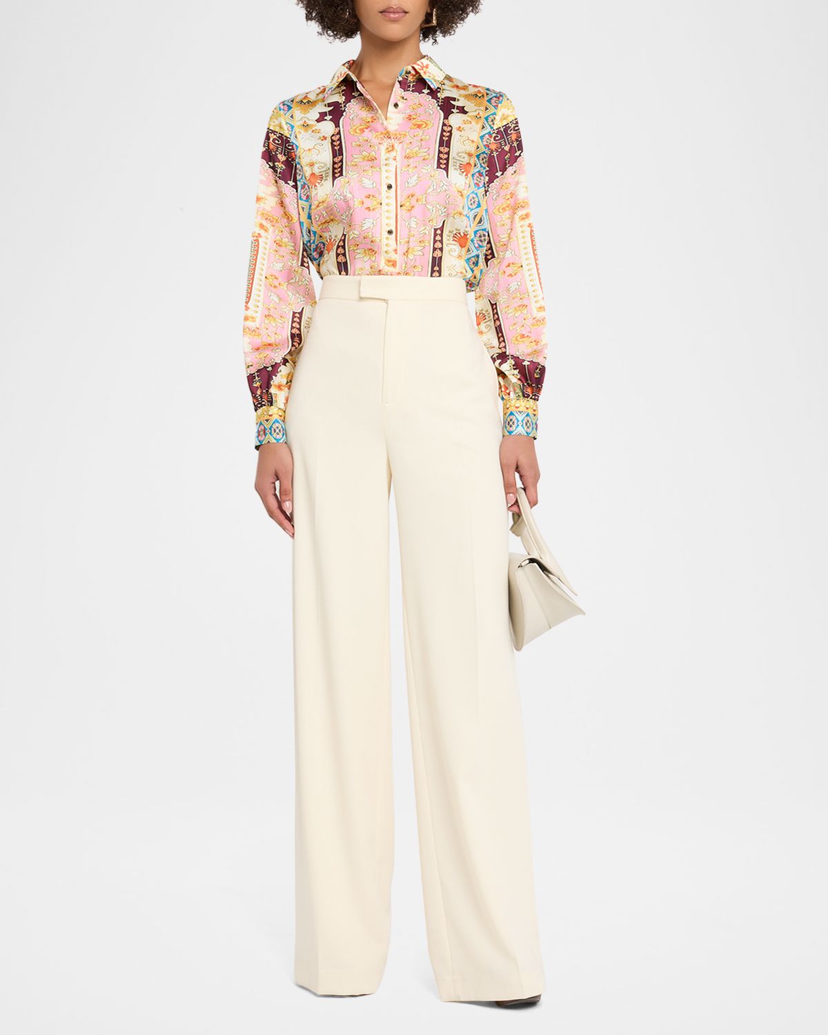 Elie Tahari The Lior Baroque Floral-Print Shirt