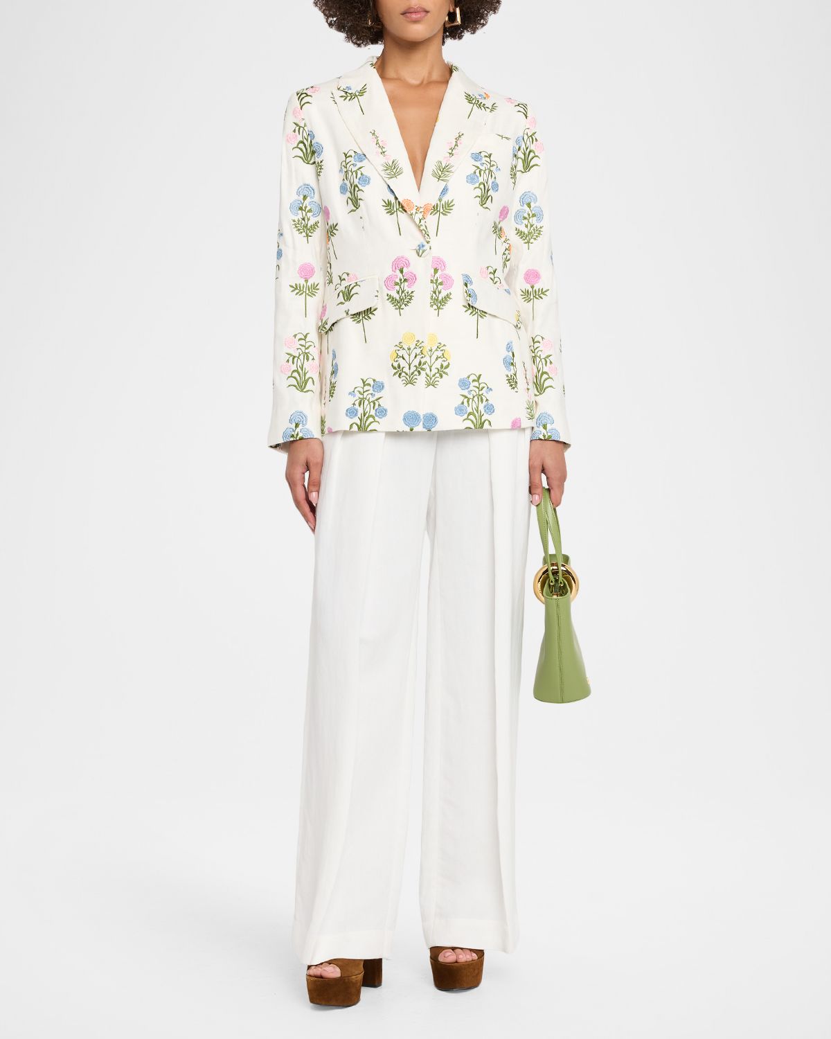 Elie Tahari The Amelia Floral-Embroidered Jacket | Thumbnail 2 Elie Tahari The Amelia Floral-Embroidered Jacket | Thumbnail 2