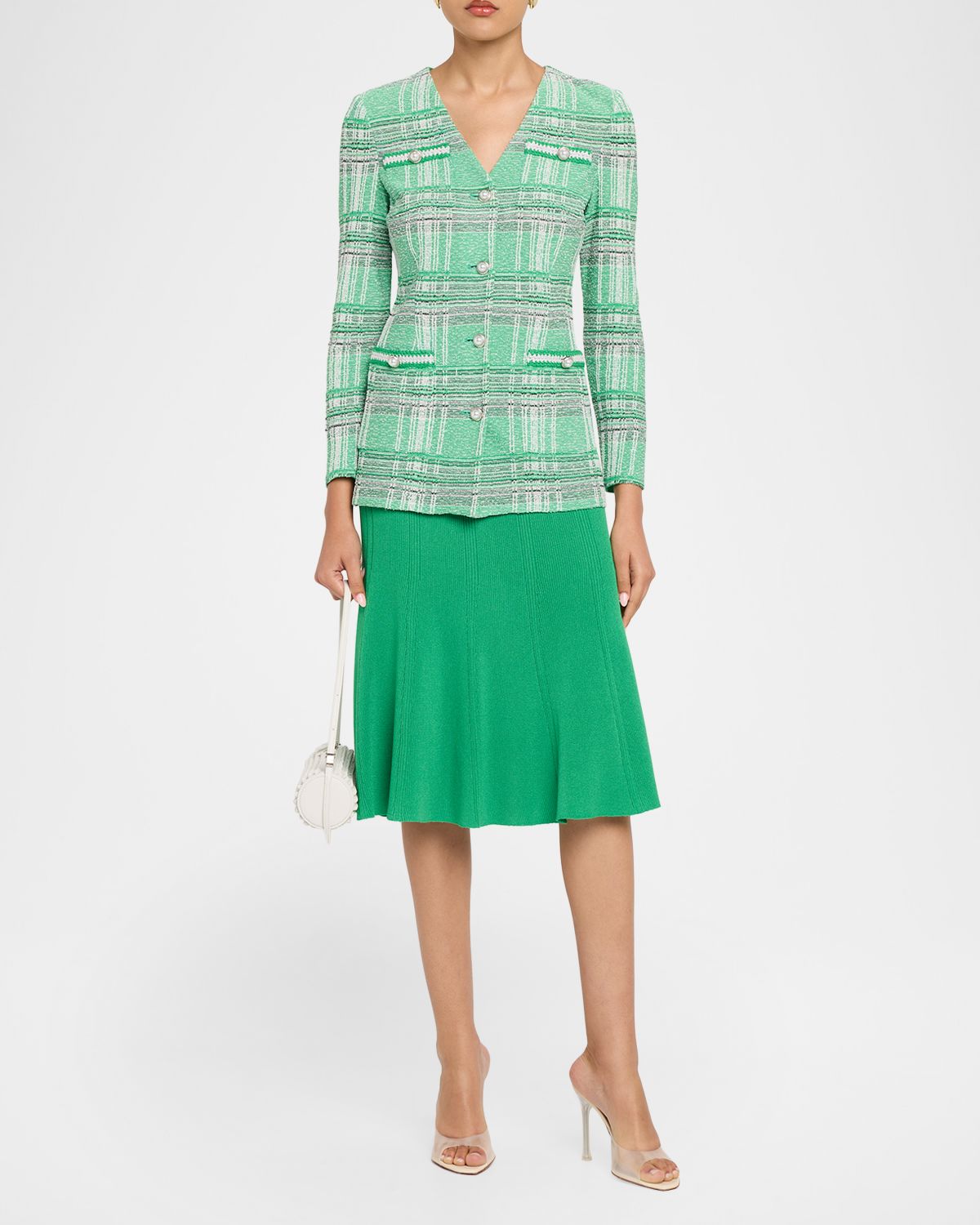 Misook Soft Knit Flared Midi Skirt | Thumbnail 2 Misook Soft Knit Flared Midi Skirt | Thumbnail 2