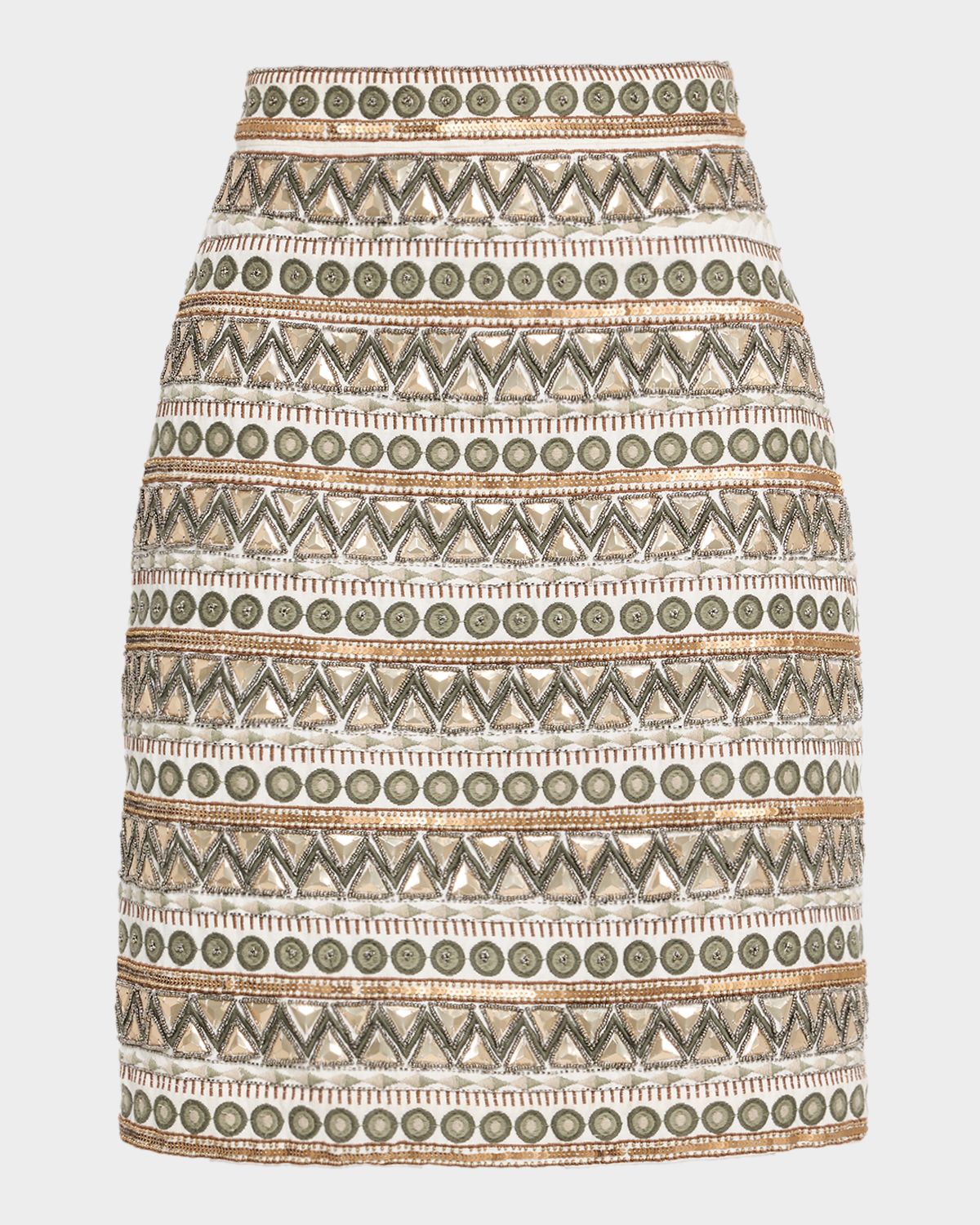 Elie Tahari The Tate Beaded Embroidered Skirt