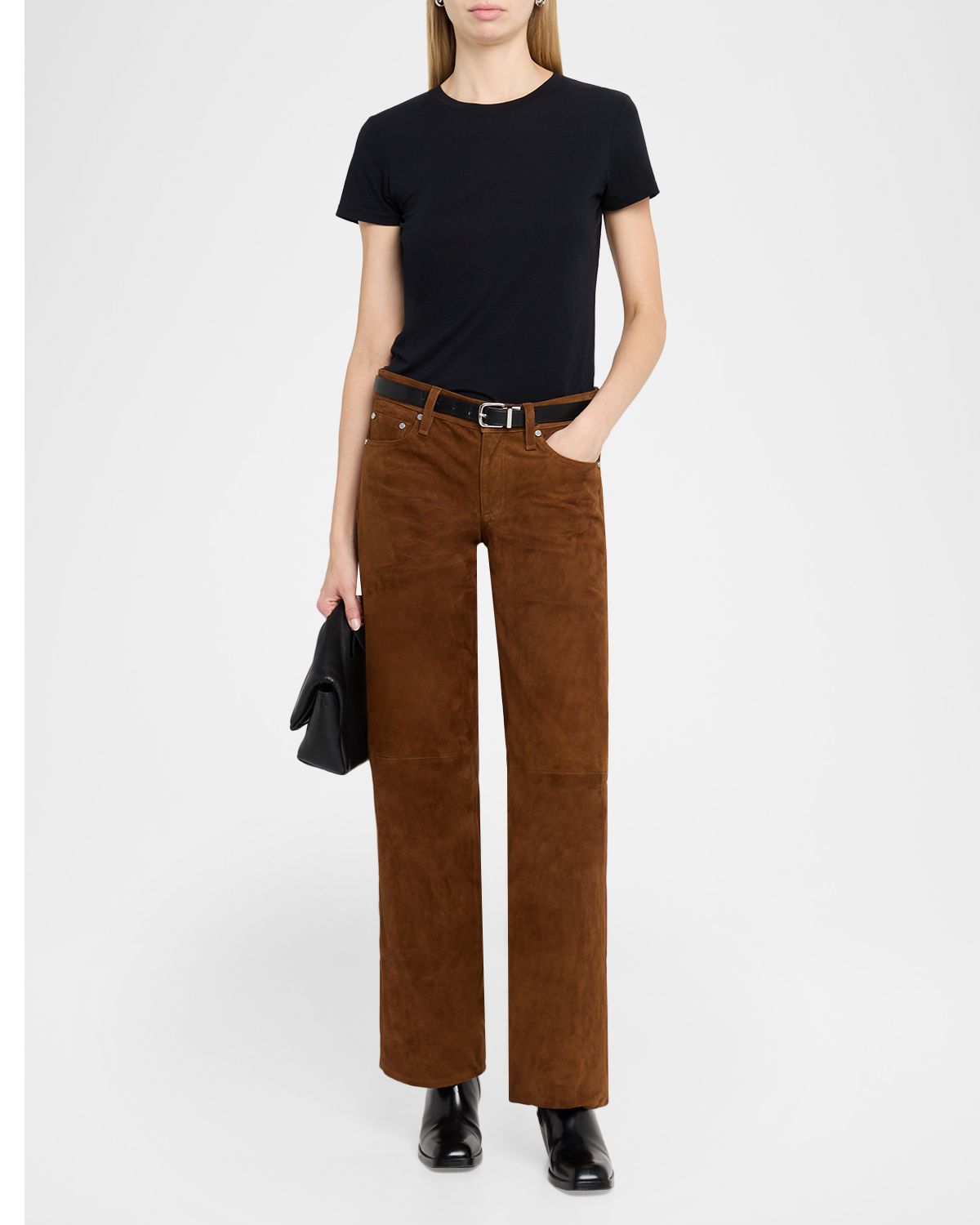 Rag & Bone Cam Low-Rise Suede Pants | Thumbnail 2 Rag & Bone Cam Low-Rise Suede Pants | Thumbnail 2