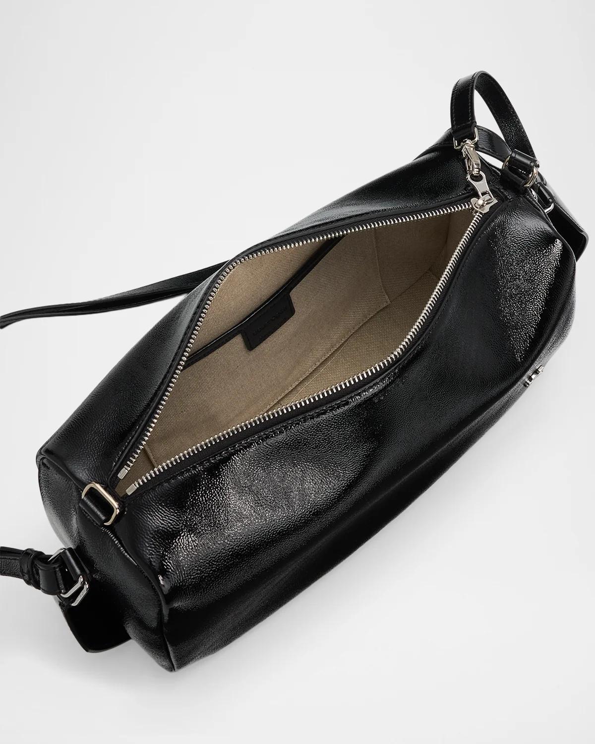 Courrèges Three Sixty Naplack Leather Shoulder Bag | Thumbnail 4 Courrèges Three Sixty Naplack Leather Shoulder Bag | Thumbnail 4