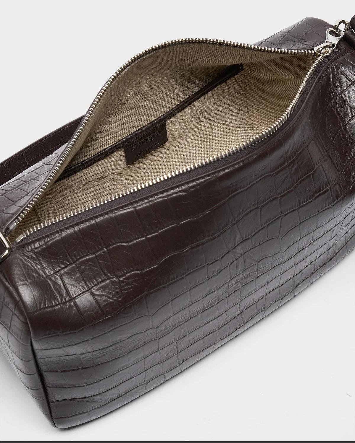 Courrèges Three Sixty Croc-Embossed Leather Shoulder Bag | Thumbnail 3
