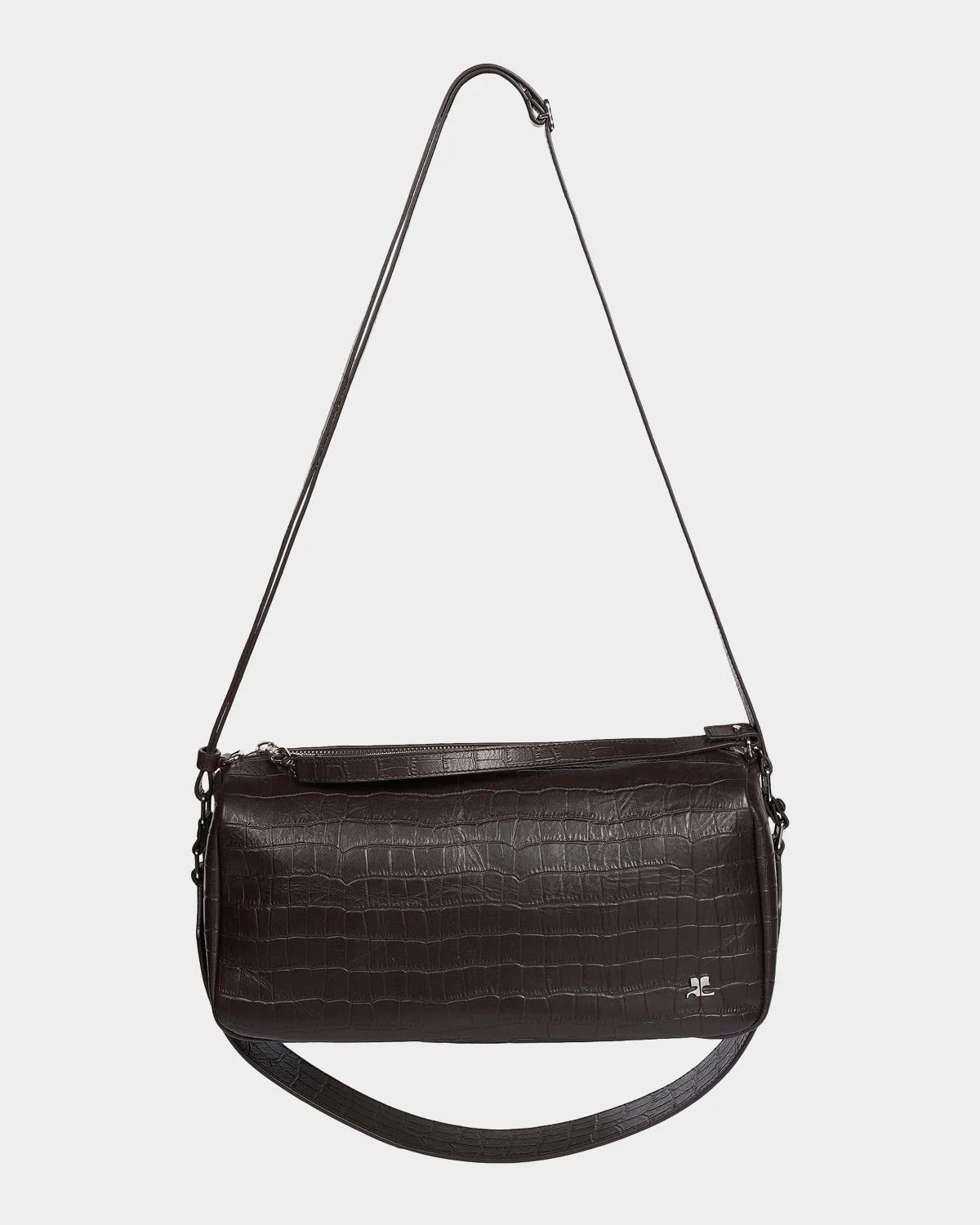 Courrèges Three Sixty Croc-Embossed Leather Shoulder Bag | Thumbnail 6